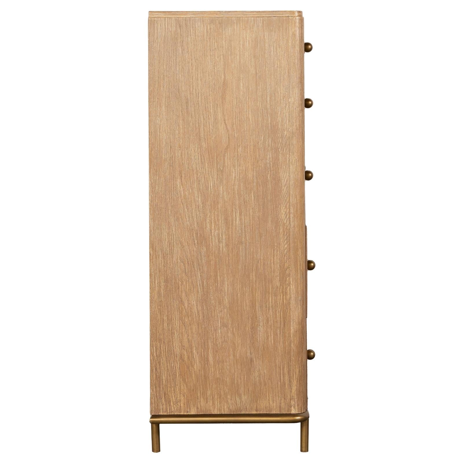 Arini Sand Wash 5-Drawer Chest - 224305 - Bien Home Furniture & Electronics