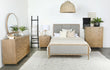 Arini Sand Wash/Gray Upholstered Panel Bedroom Set - SET | 224301Q | 224302 | 224305 - Bien Home Furniture & Electronics