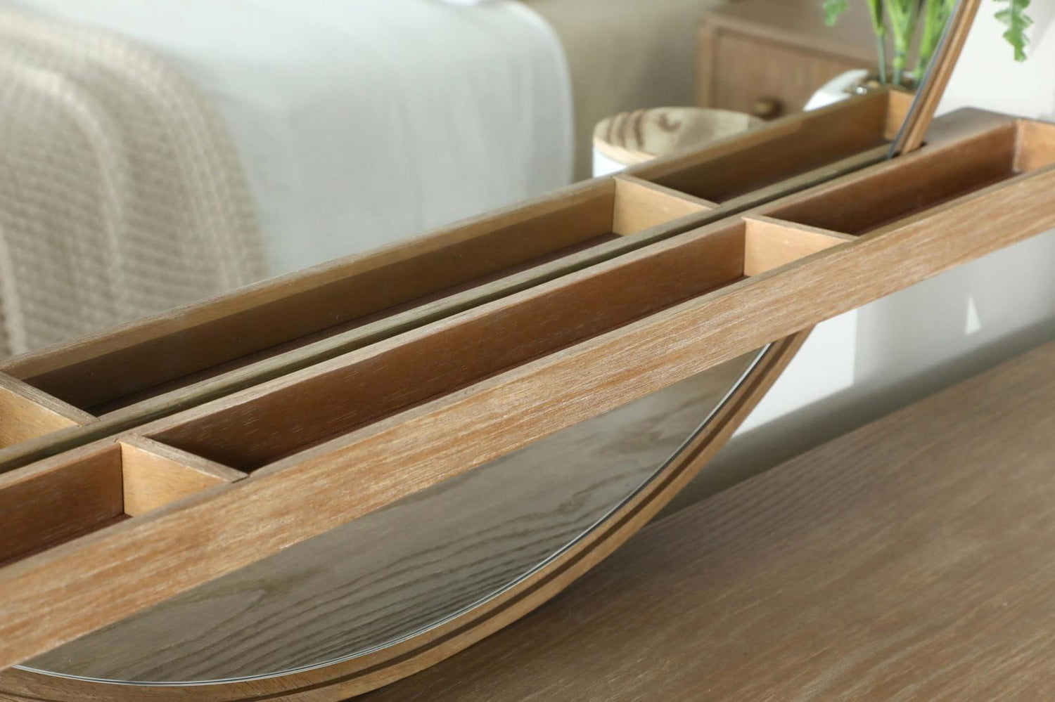 Arini Sand Wash Round Dresser Mirror - 224304 - Bien Home Furniture & Electronics