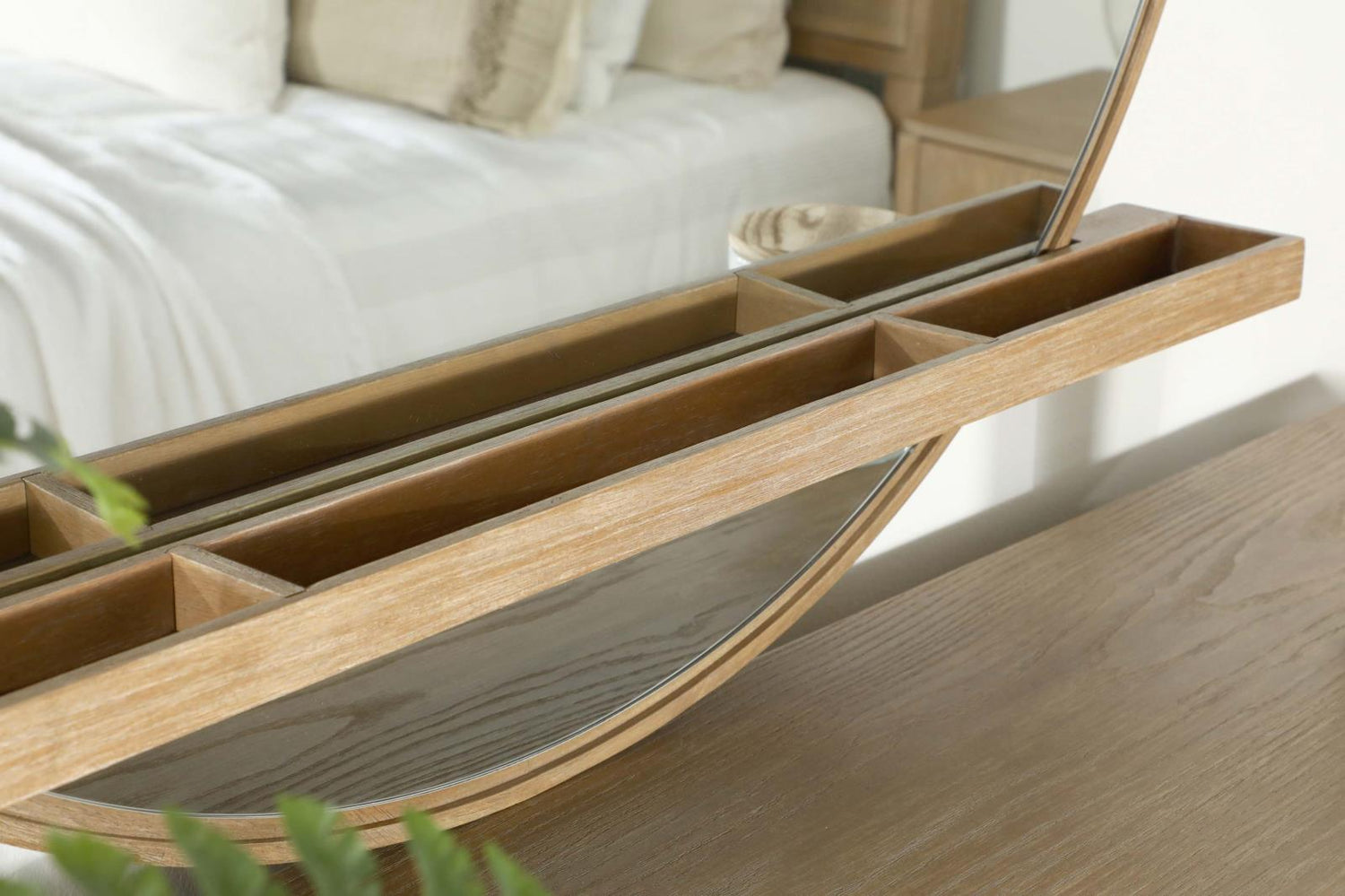 Arini Sand Wash Round Dresser Mirror - 224304 - Bien Home Furniture & Electronics