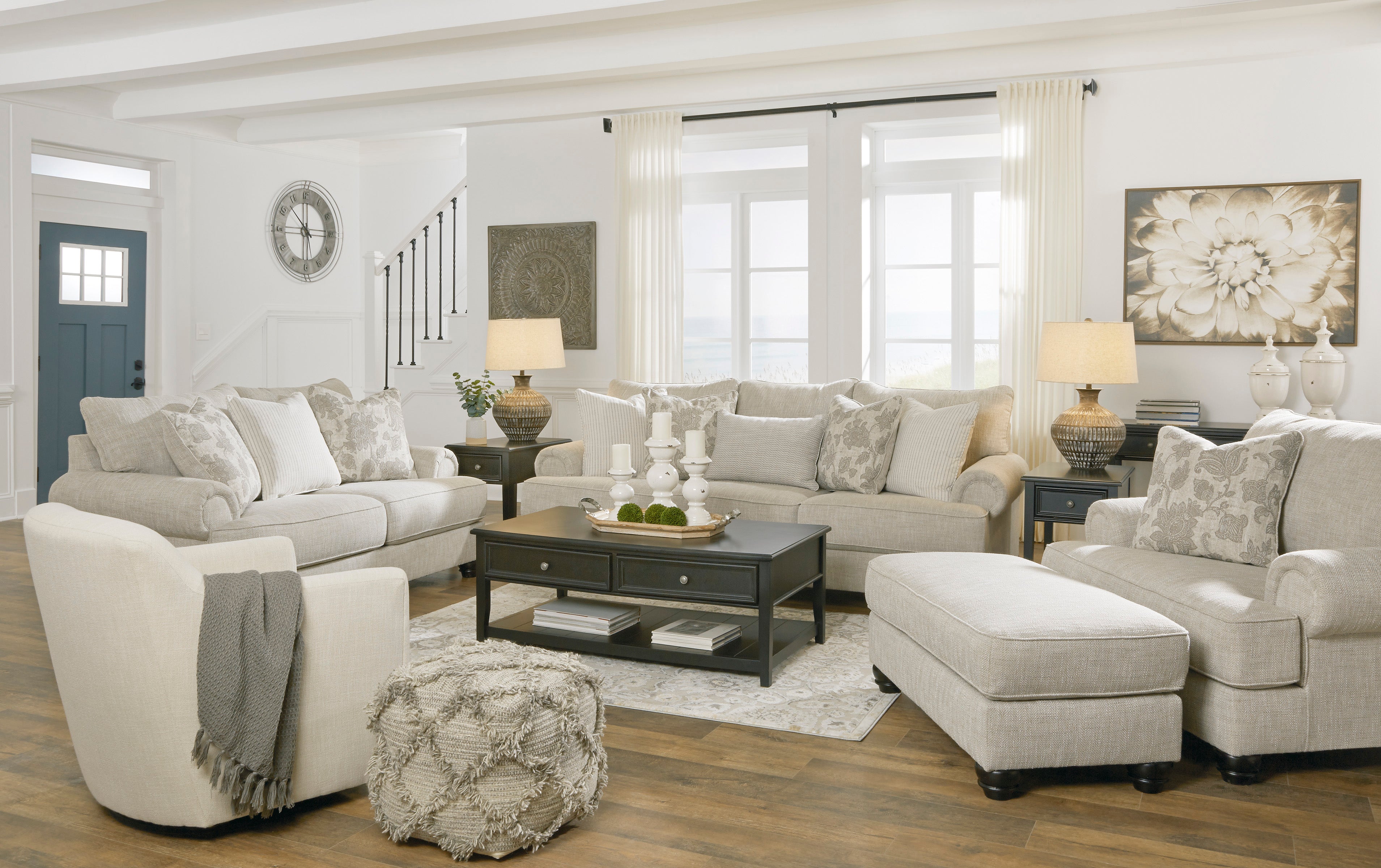 Asanti Fog Living Room Set - SET | 1320138 | 1320135 | 1320123 | 1320114 - Bien Home Furniture & Electronics