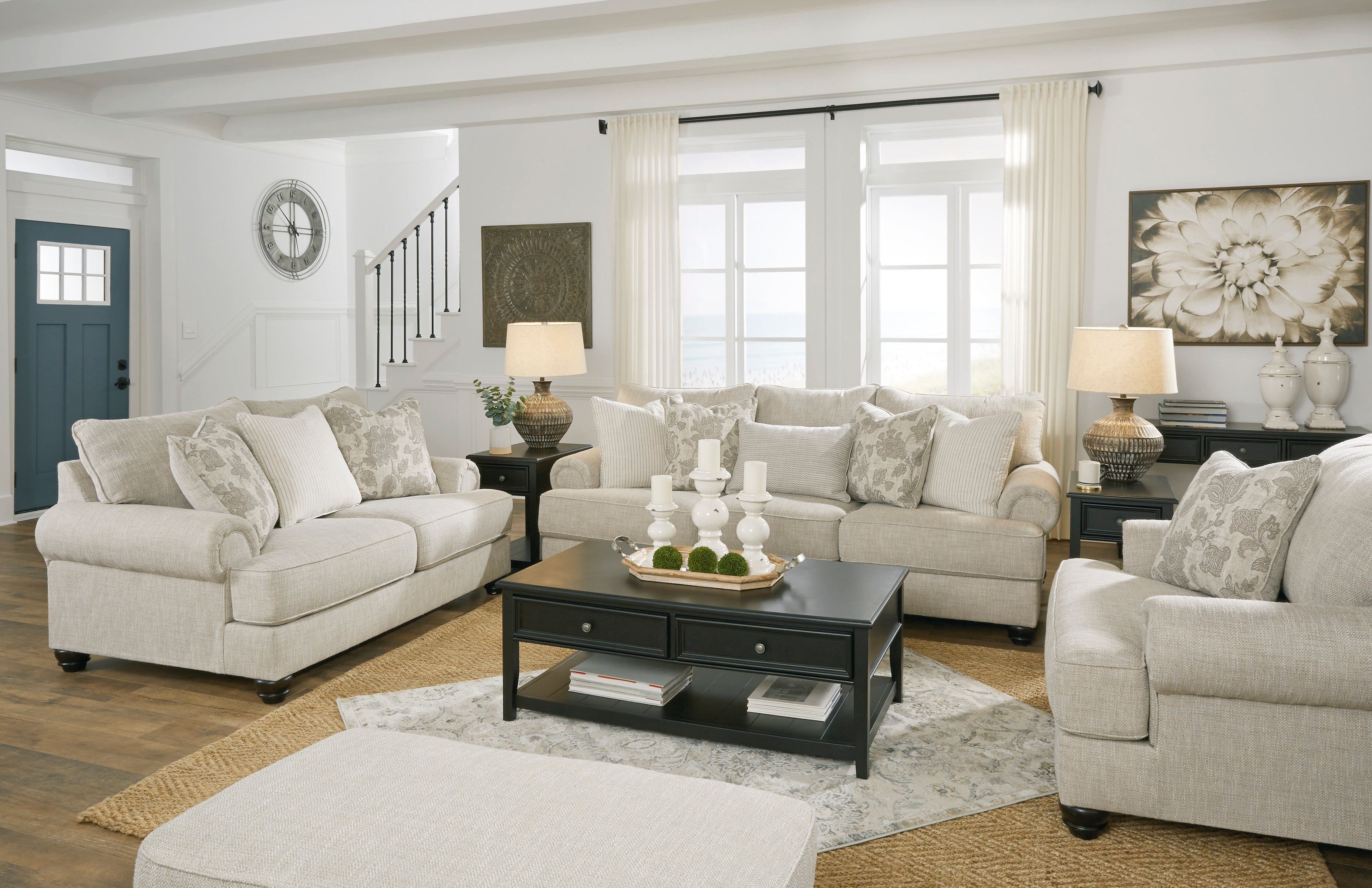 Asanti Fog Living Room Set - SET | 1320138 | 1320135 | 1320123 | 1320114 - Bien Home Furniture & Electronics