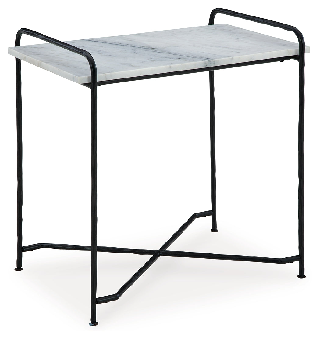 Ashber White/Black Accent Table - A4000609 - Bien Home Furniture & Electronics