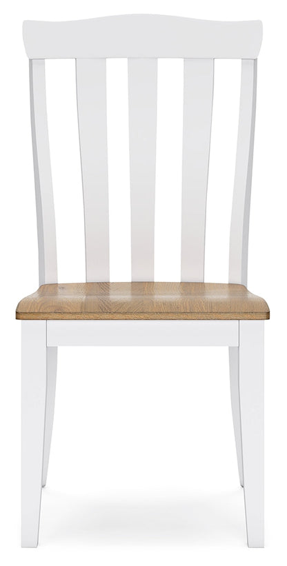 Ashbryn White/Natural Dining Chair, Set of 2 - D844-01 - Bien Home Furniture &amp; Electronics