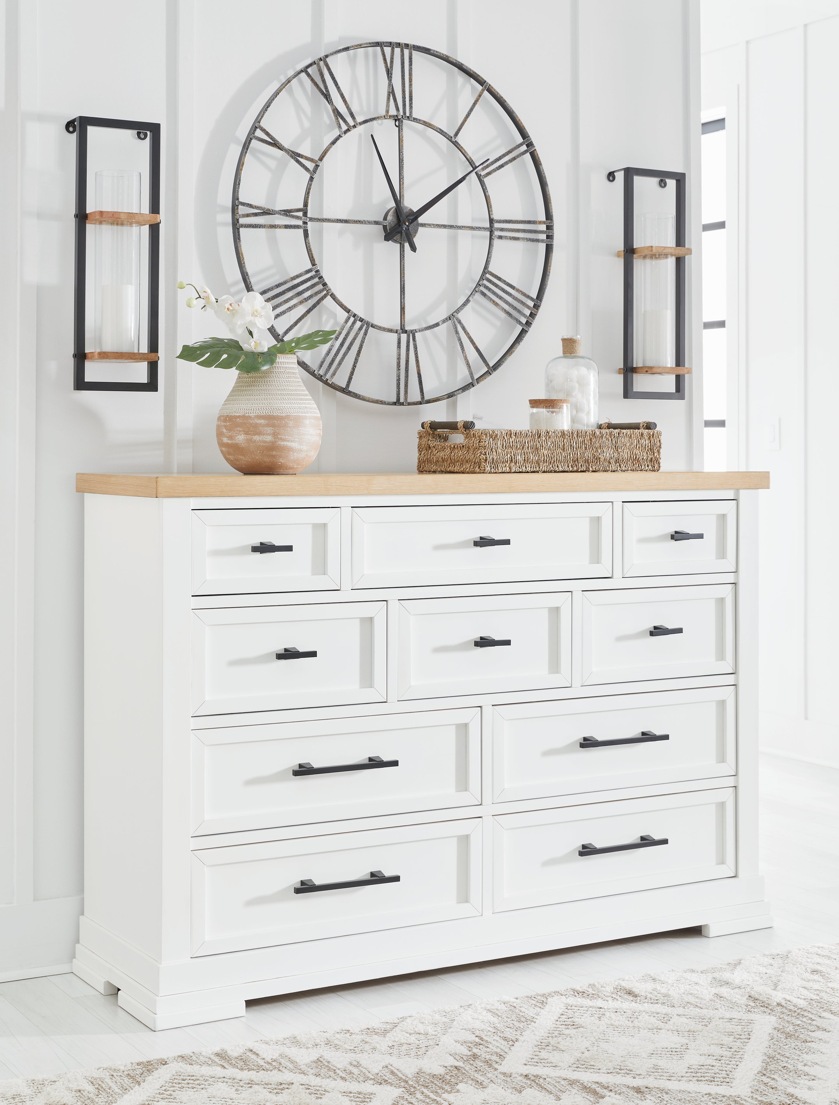 Ashbryn White/Natural Dresser - B844-31 - Bien Home Furniture & Electronics
