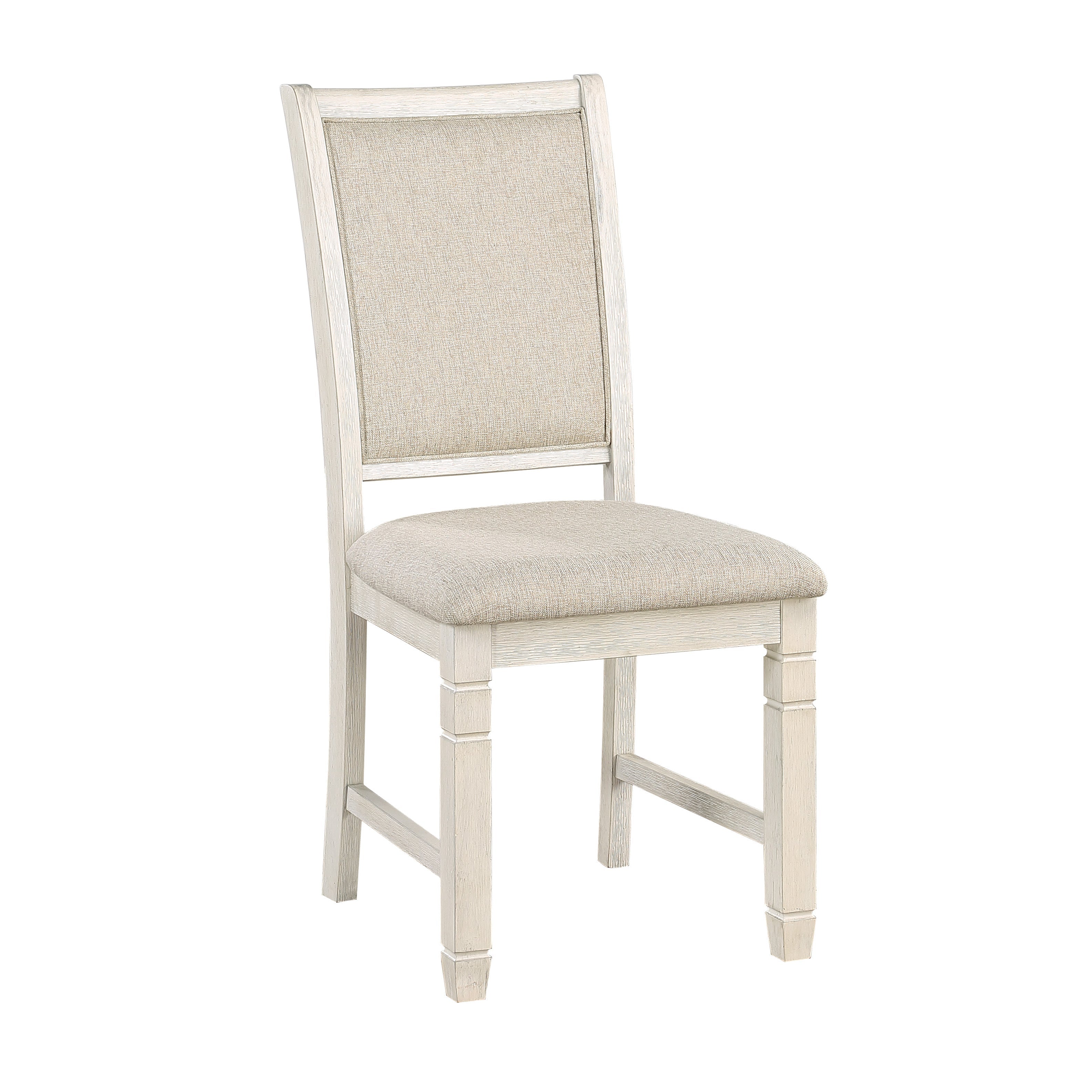 Asher Antique White Side Chair, Set of 2 - 5800WHS - Bien Home Furniture & Electronics