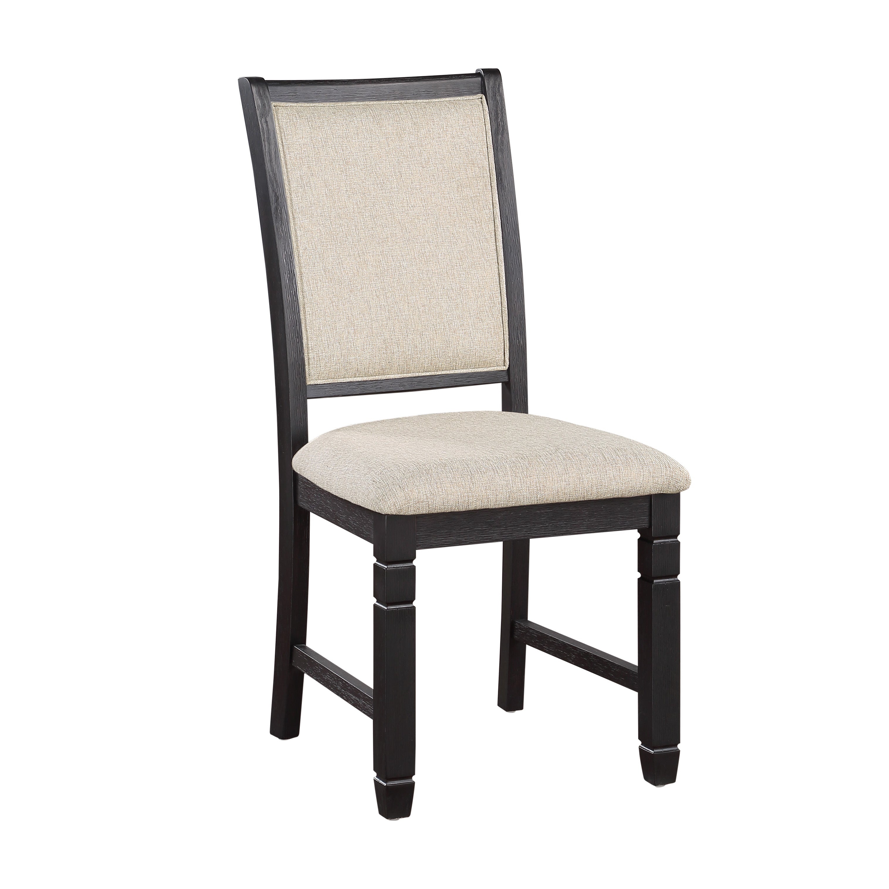 Asher Black/Brown Side Chair, Set of 2 - 5800BKS - Bien Home Furniture & Electronics