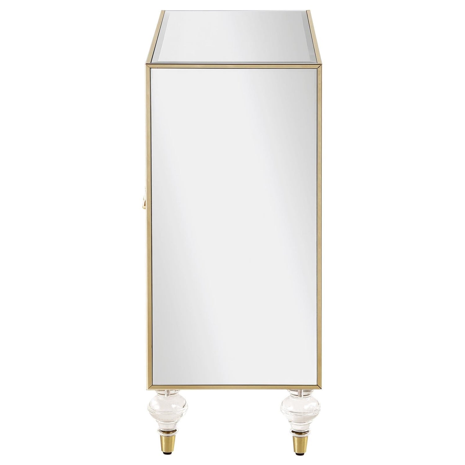 Astilbe Mirror/Champagne 2-Door Accent Cabinet - 951851 - Bien Home Furniture & Electronics
