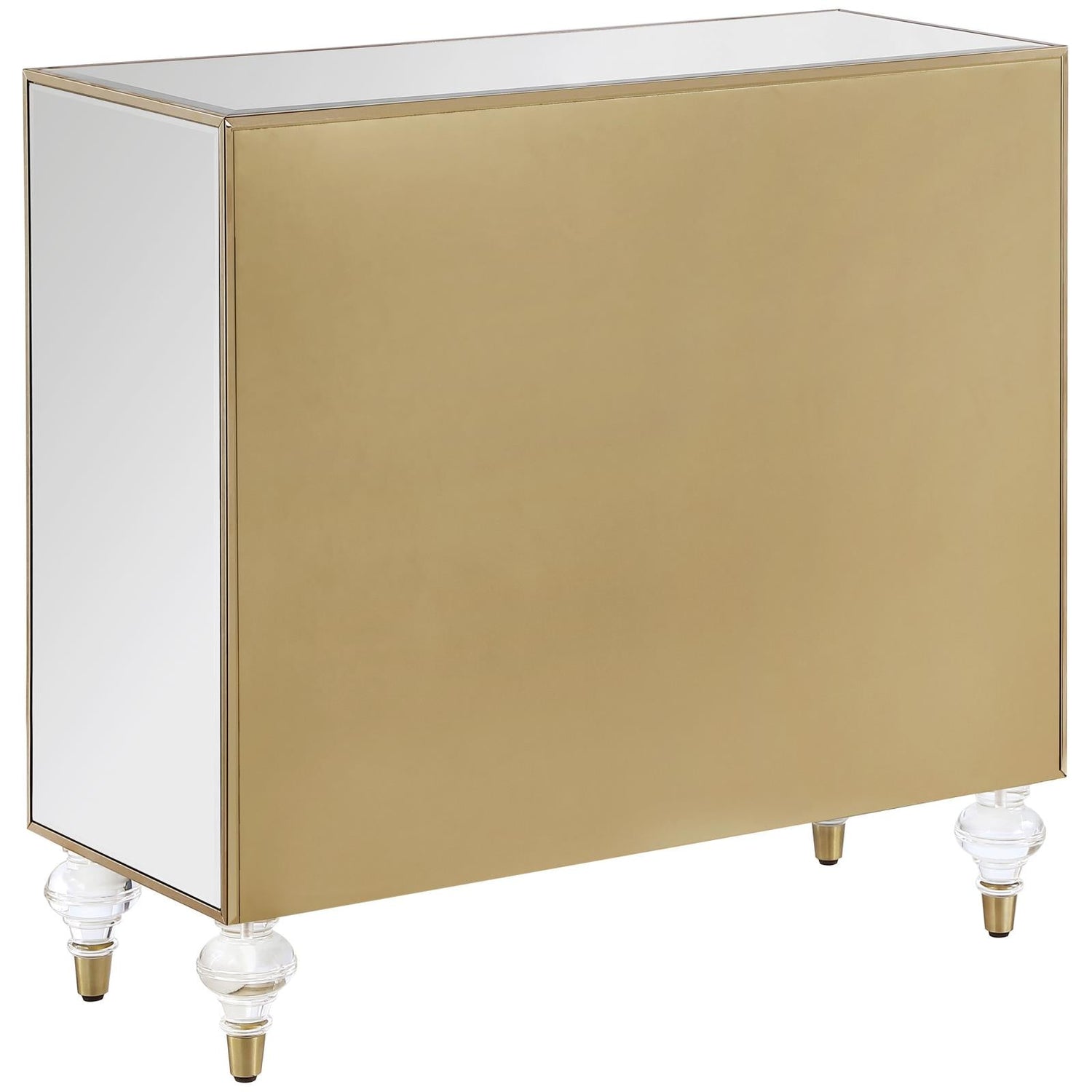 Astilbe Mirror/Champagne 2-Door Accent Cabinet - 951851 - Bien Home Furniture & Electronics
