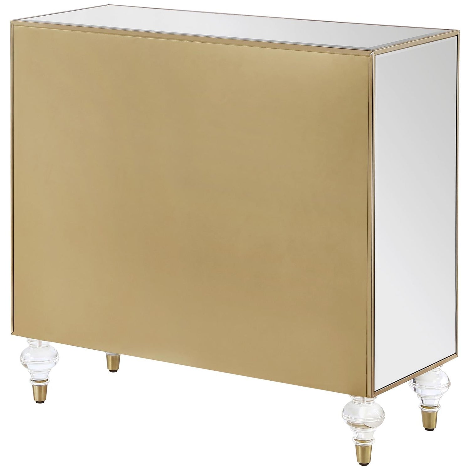 Astilbe Mirror/Champagne 2-Door Accent Cabinet - 951851 - Bien Home Furniture & Electronics