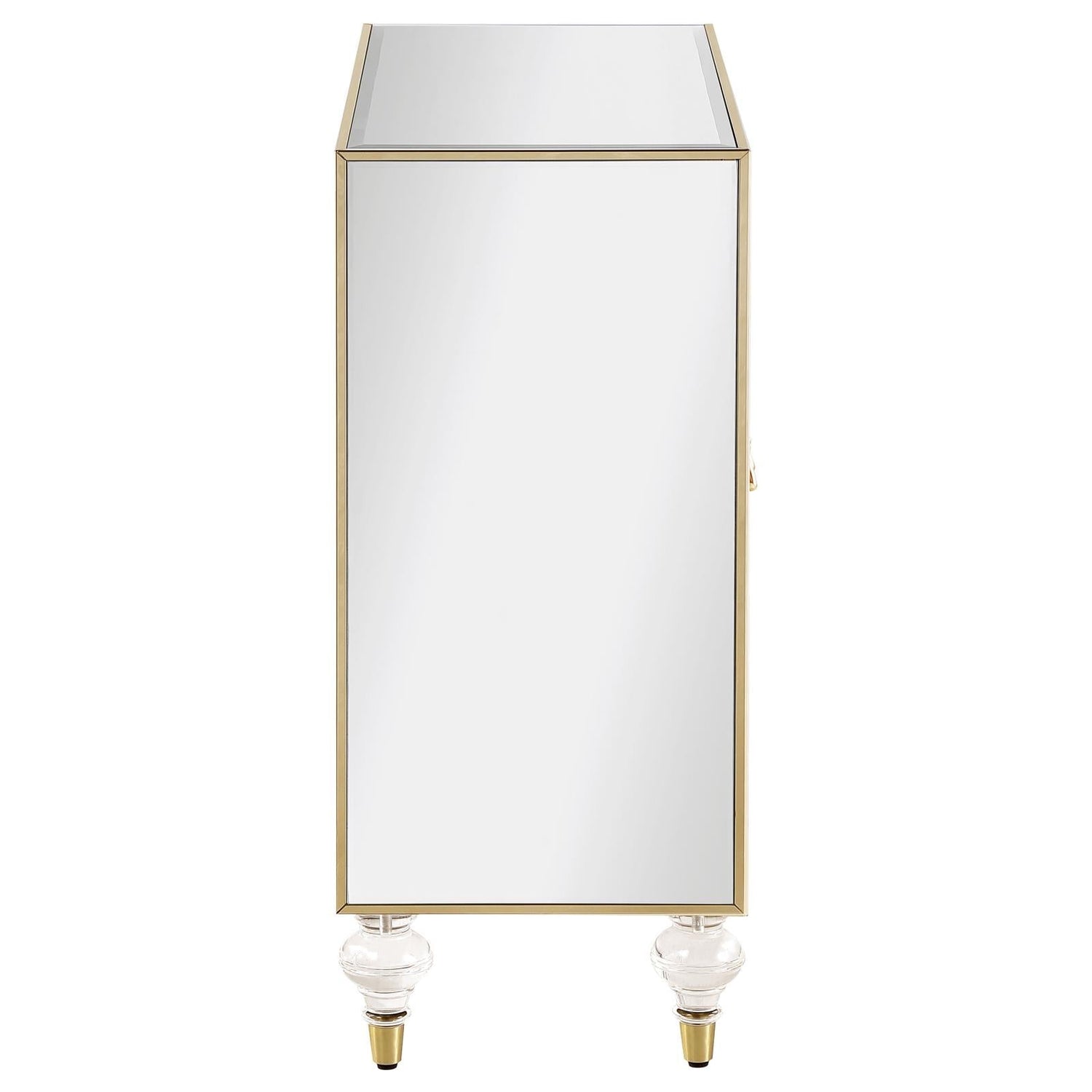 Astilbe Mirror/Champagne 2-Door Accent Cabinet - 951851 - Bien Home Furniture & Electronics