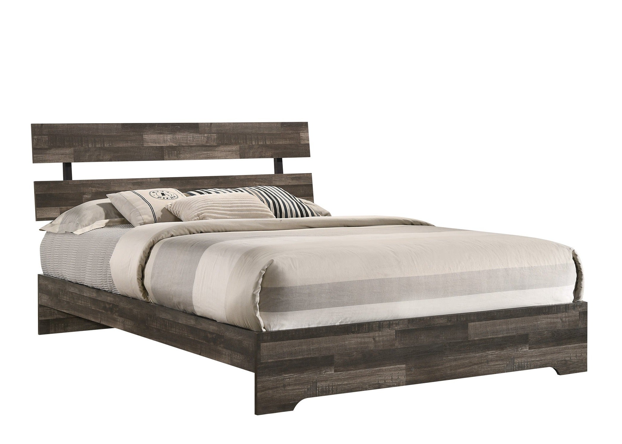 Atticus Brown Full Platform Bed - B6980-F-BED - Bien Home Furniture &amp; Electronics