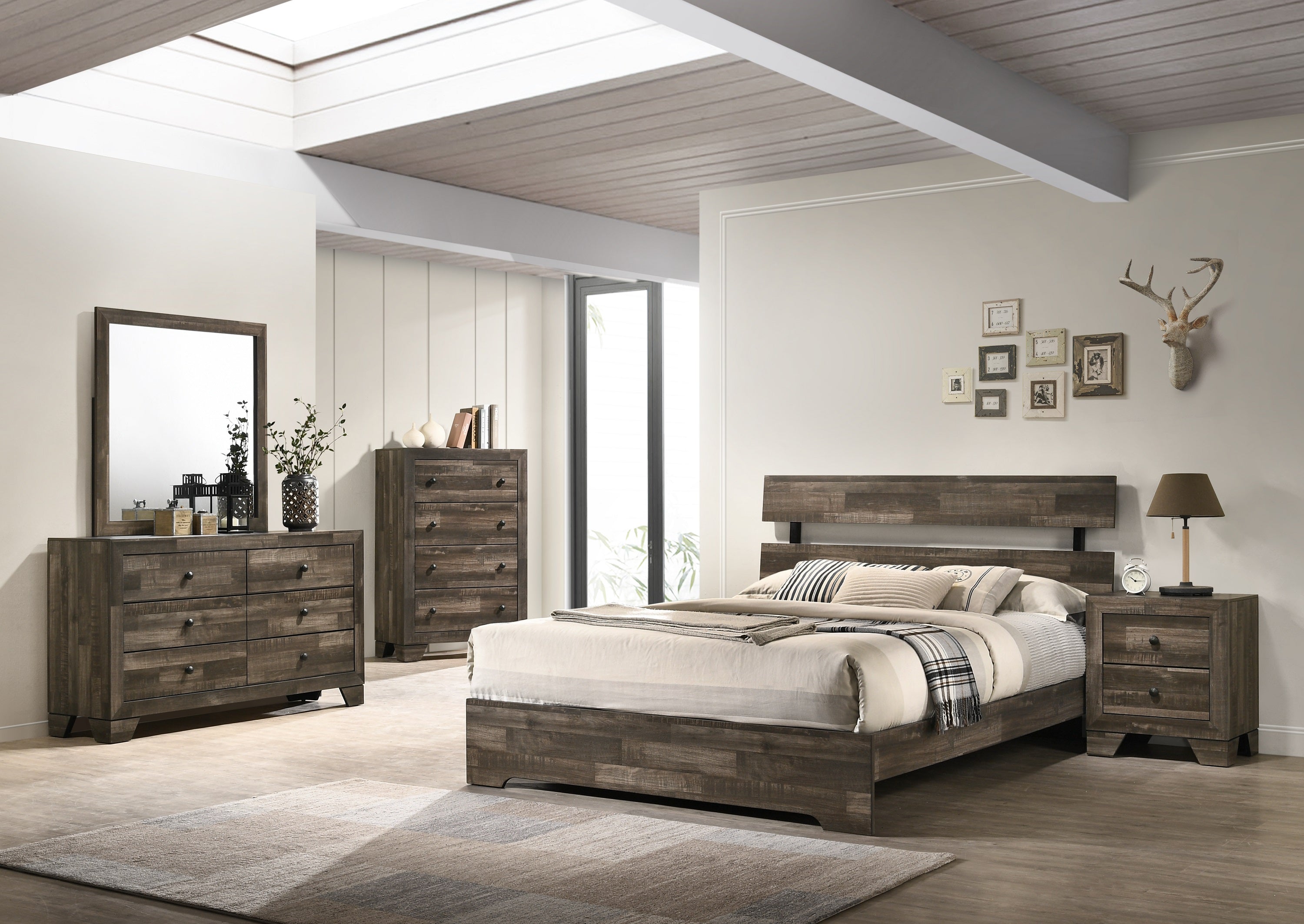 Atticus Brown Twin Platform Bed - B6980-T-BED - Bien Home Furniture &amp; Electronics