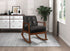Auden Dark Brown Faux Leather Rocking Chair - 1049DB-1 - Bien Home Furniture & Electronics