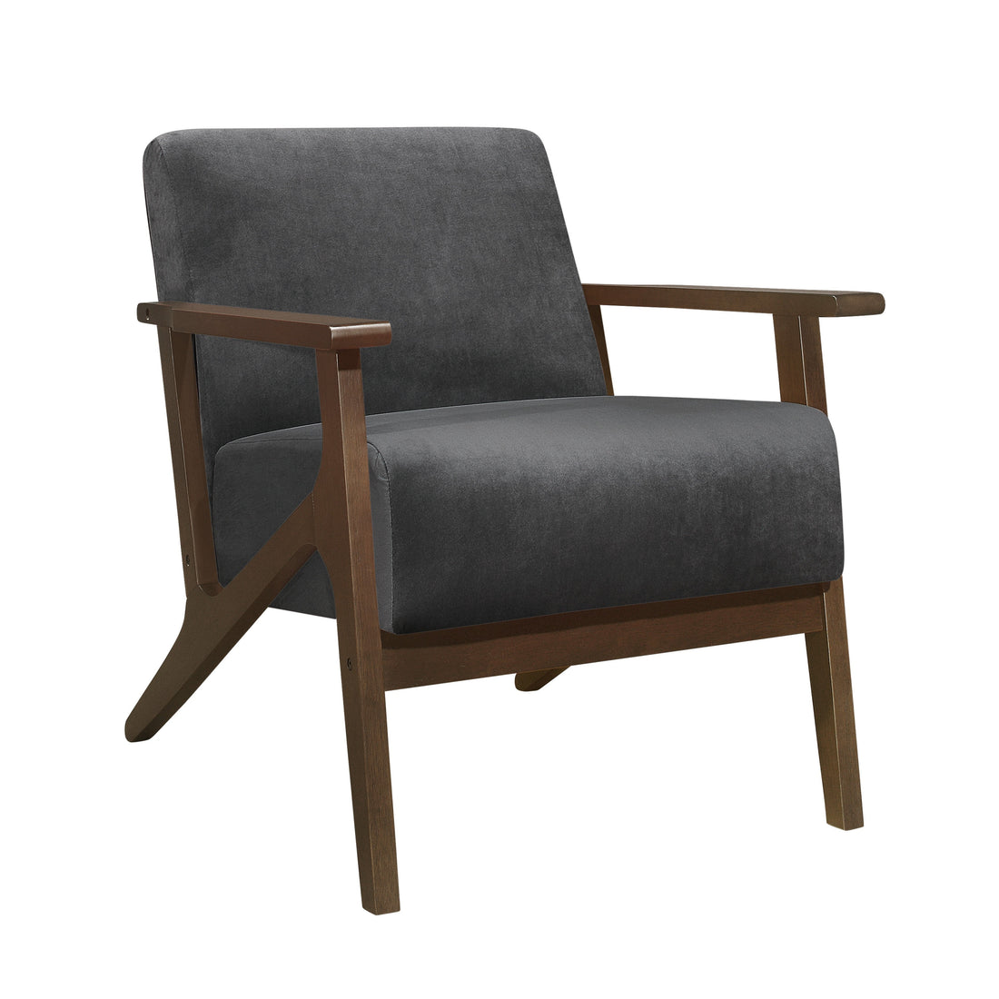 August Dark Gray Accent Chair - 1031DG-1 - Bien Home Furniture &amp; Electronics