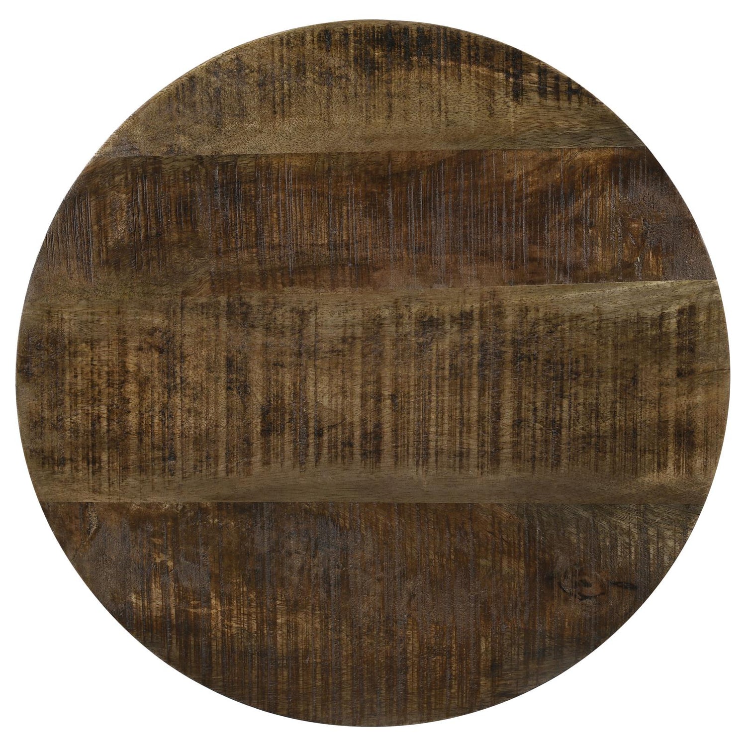 Aurora Natural/Black Round Accent Table with Drum Base - 935990 - Bien Home Furniture & Electronics