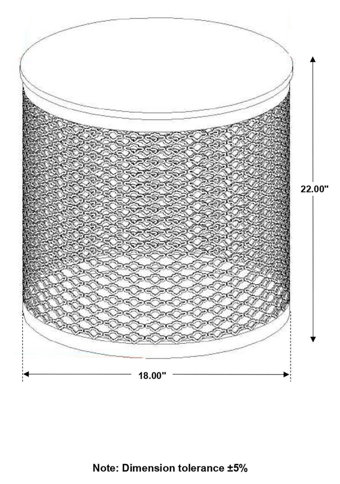 Aurora Natural/Black Round Accent Table with Drum Base - 935990 - Bien Home Furniture & Electronics