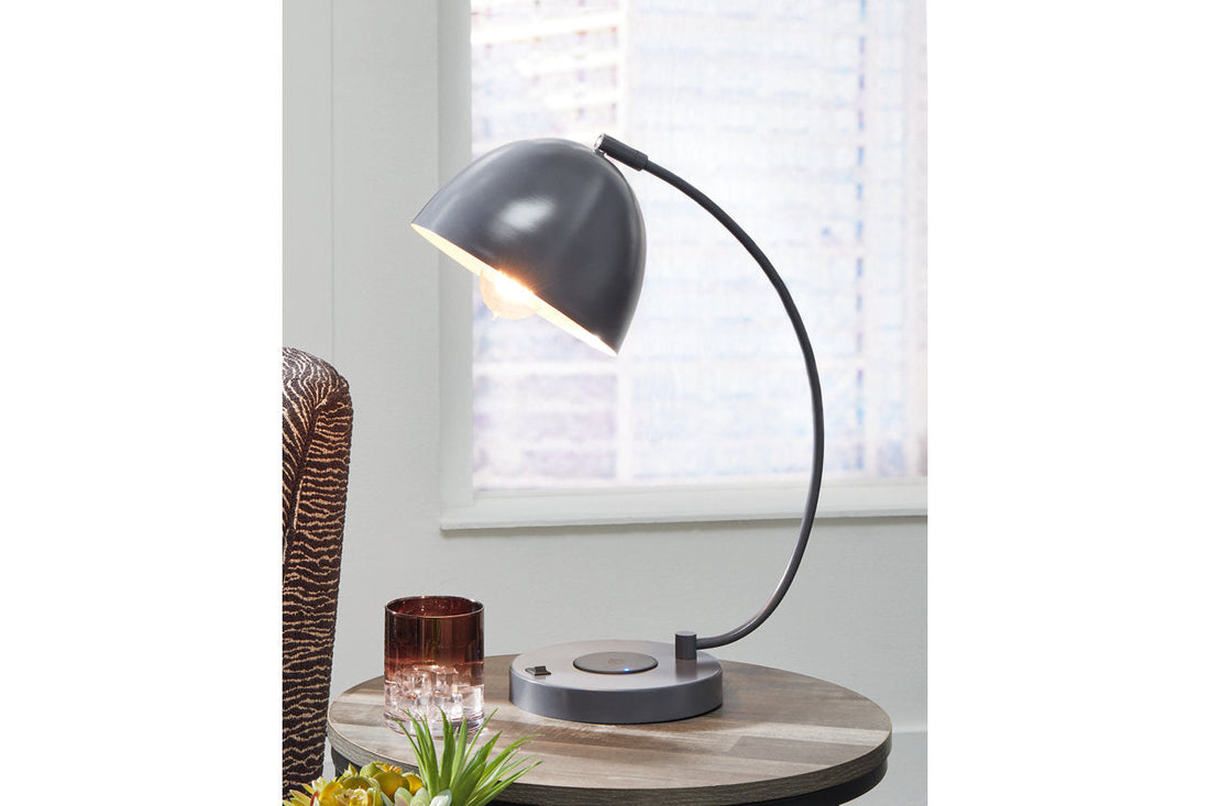 Austbeck Gray Desk Lamp - L206032 - Bien Home Furniture &amp; Electronics