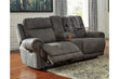 Austere Gray Reclining Loveseat with Console - 3840194 - Bien Home Furniture & Electronics