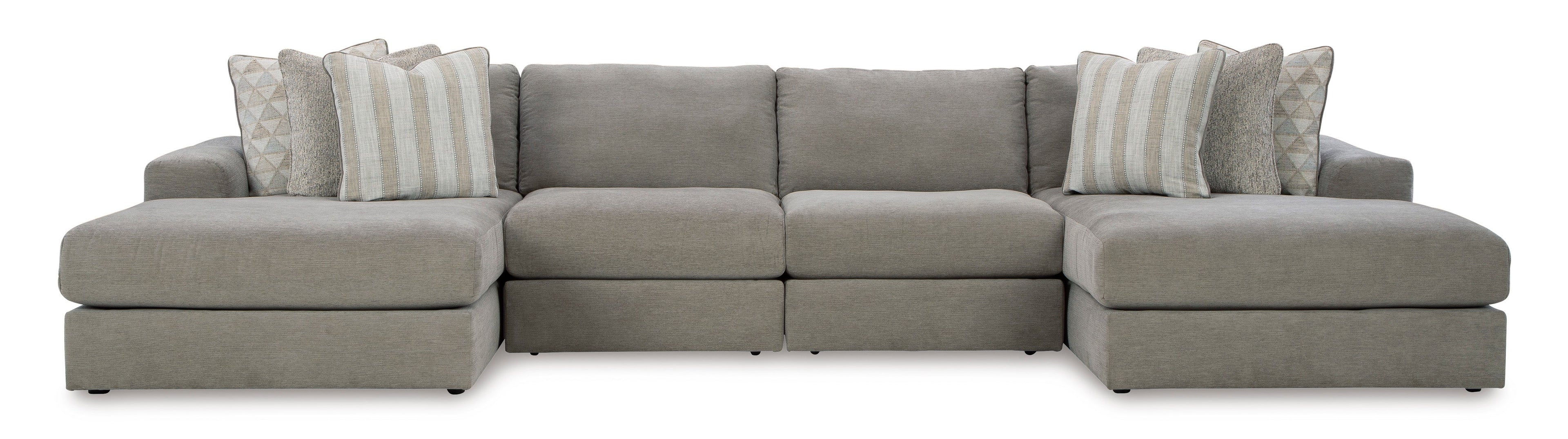 Avaliyah Ash 4-Piece Double Chaise Sectional - SET | 5810316 | 5810346 | 5810346 | 5810317 - Bien Home Furniture & Electronics