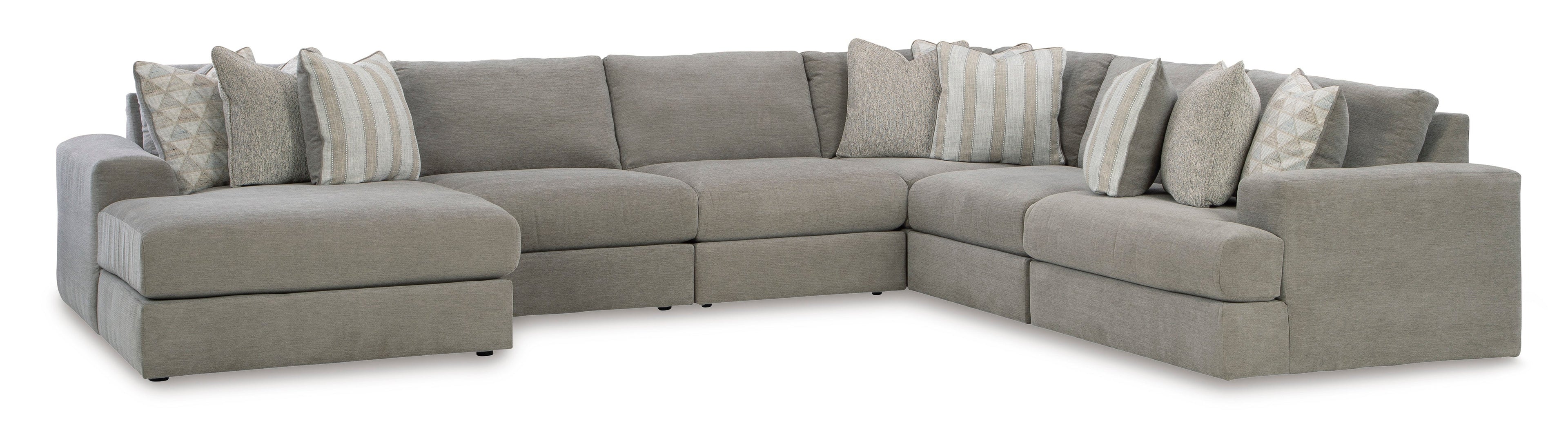 Avaliyah Ash 6-Piece LAF Chaise Sectional - SET | 5810316 | 5810346 | 5810346 | 5810346 | 5810377 | 5810365 - Bien Home Furniture & Electronics