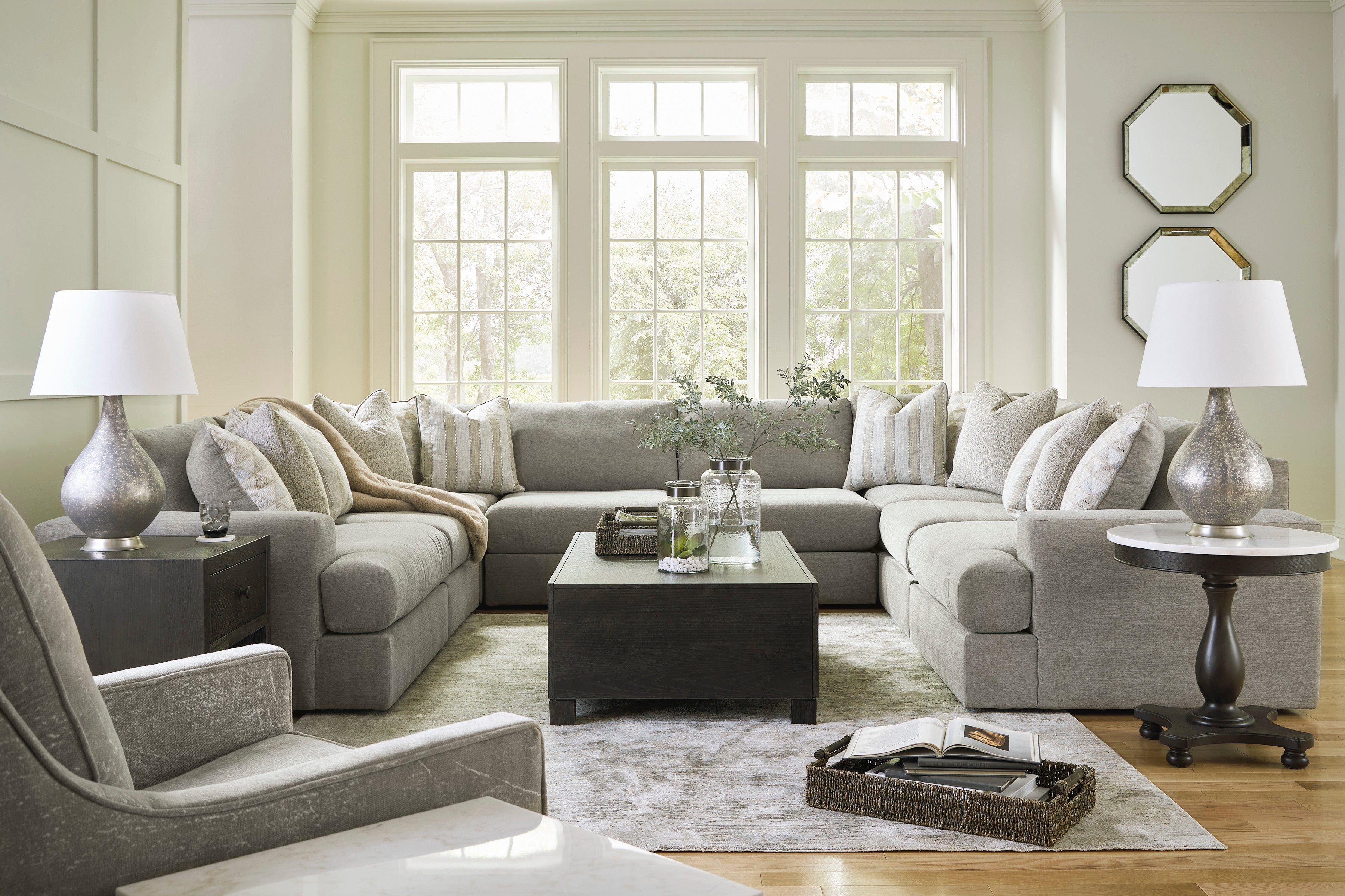 Avaliyah Ash 8-Piece Sectional - SET | 5810364 | 5810346 | 5810346 | 5810346 | 5810346 | 5810377 | 5810377 | 5810365 - Bien Home Furniture & Electronics