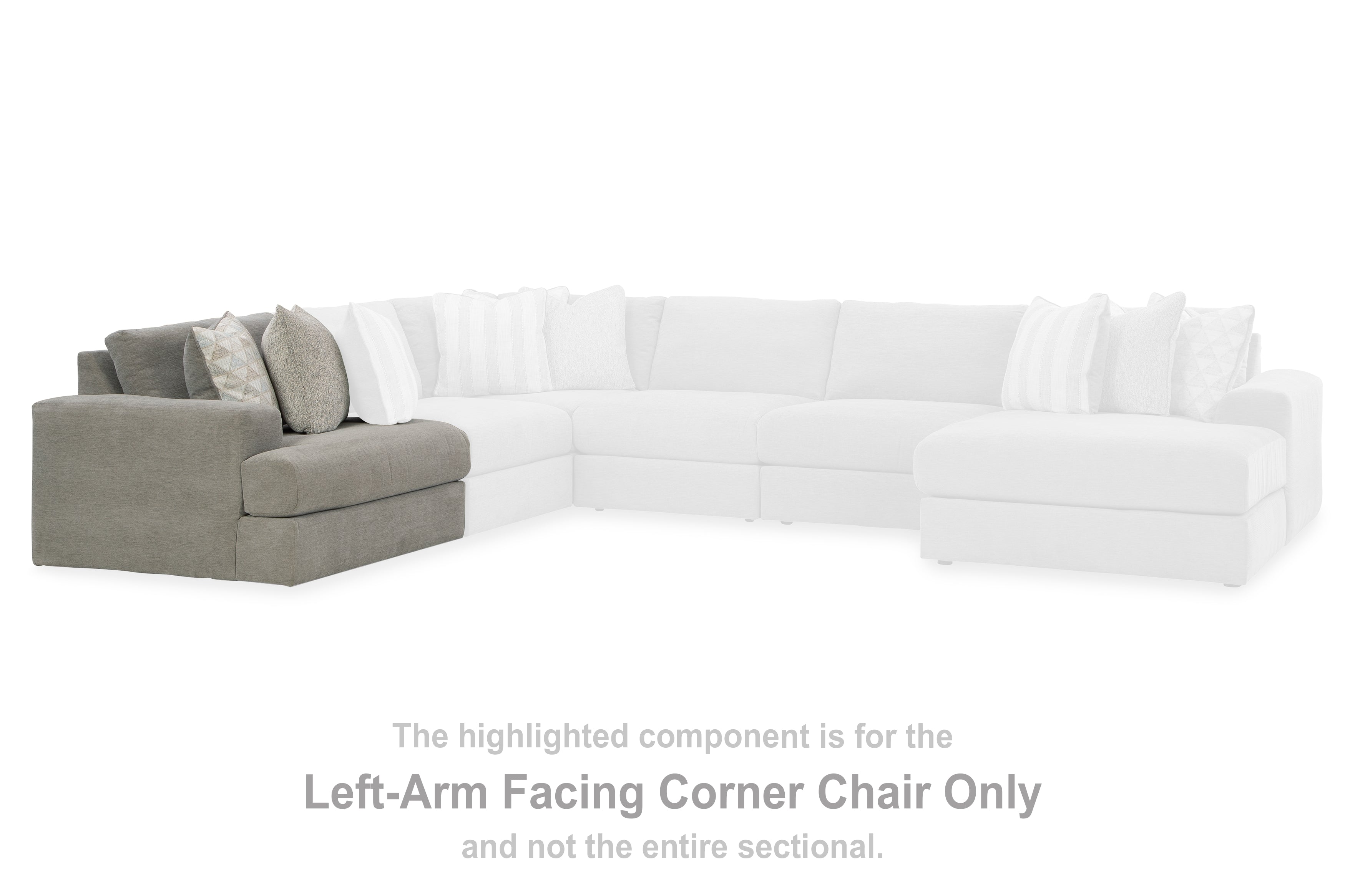 Avaliyah Ash Left-Arm Facing Corner Chair - 5810364 - Bien Home Furniture & Electronics