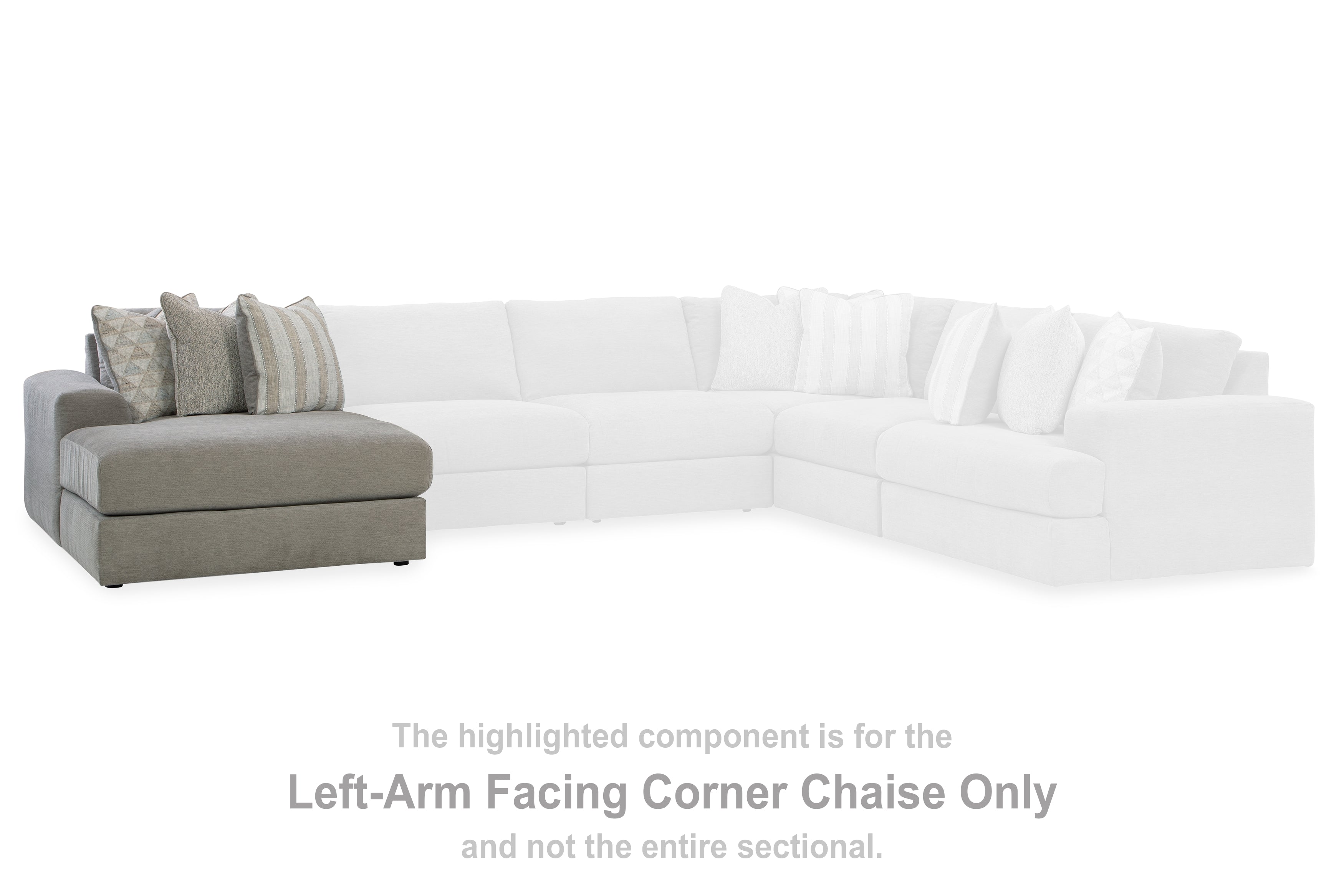 Avaliyah Ash Left-Arm Facing Corner Chaise - 5810316 - Bien Home Furniture & Electronics
