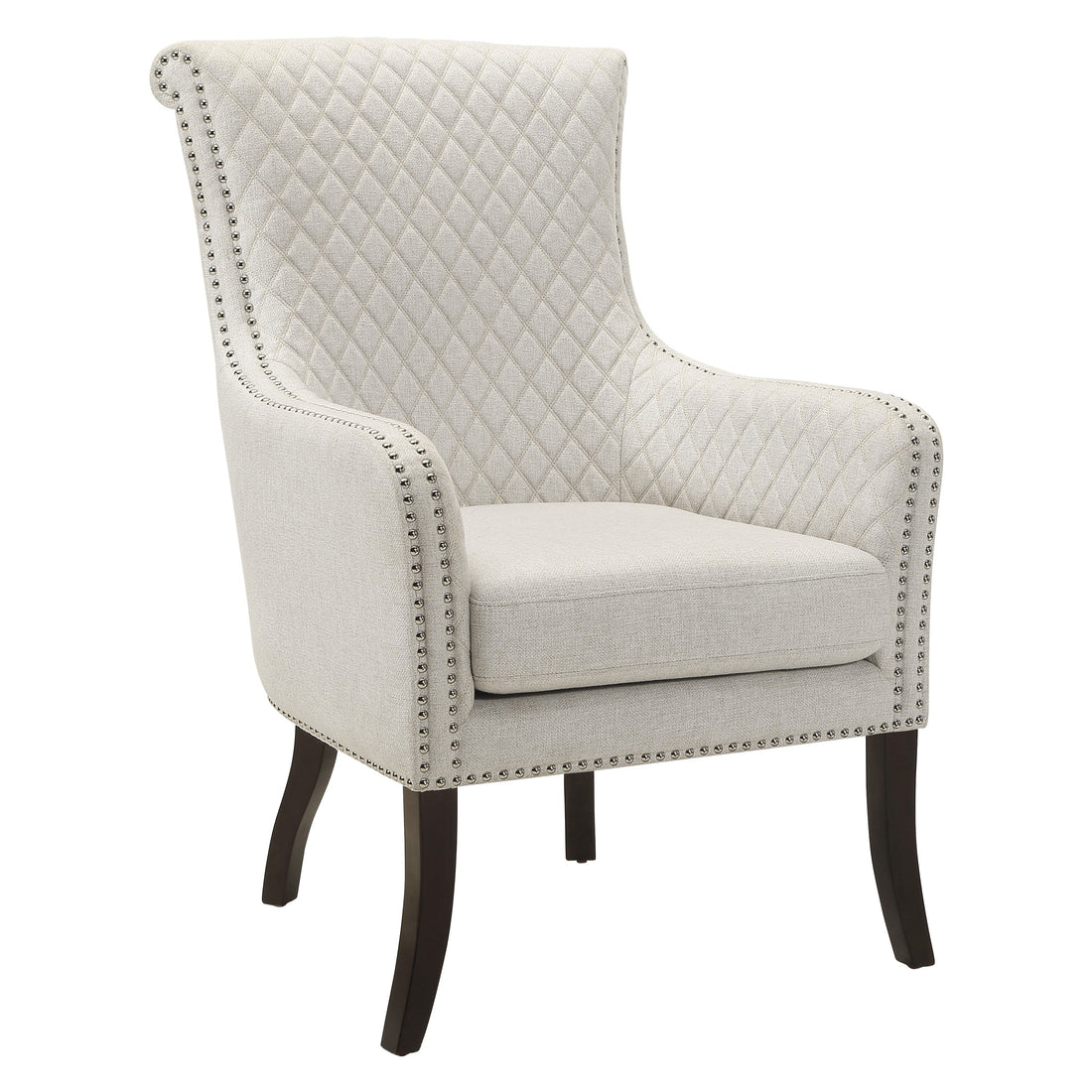 Avalon Beige Quilted Accent Chair - 1199F11S - Bien Home Furniture &amp; Electronics