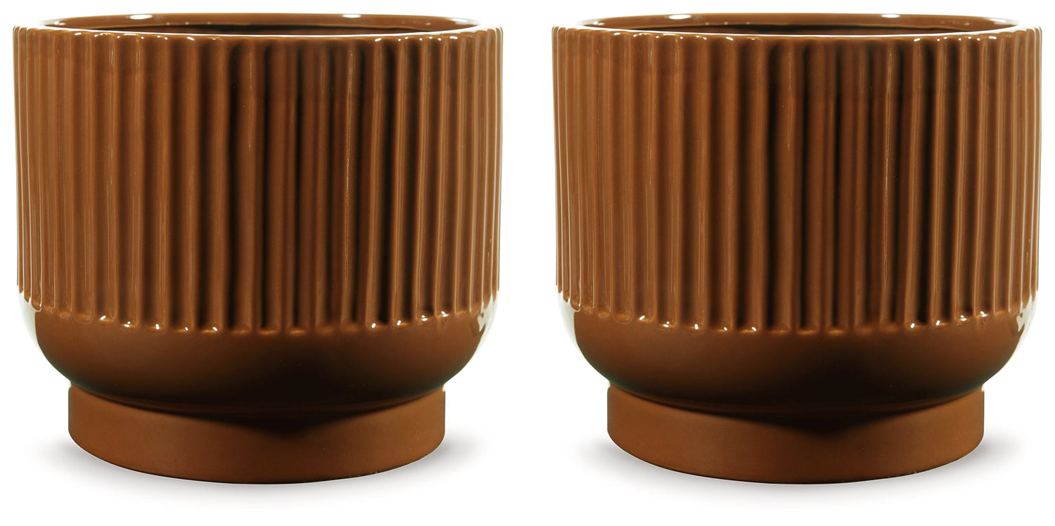 Avalyah Burnt Umber Vase (Set of 2) - A2900021 - Bien Home Furniture & Electronics