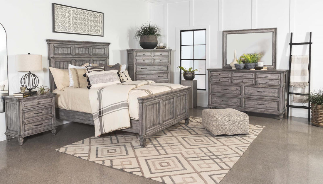 Avenue Gray Panel Bedroom Set - SET | 224031Q | 224032 | 224035 - Bien Home Furniture &amp; Electronics