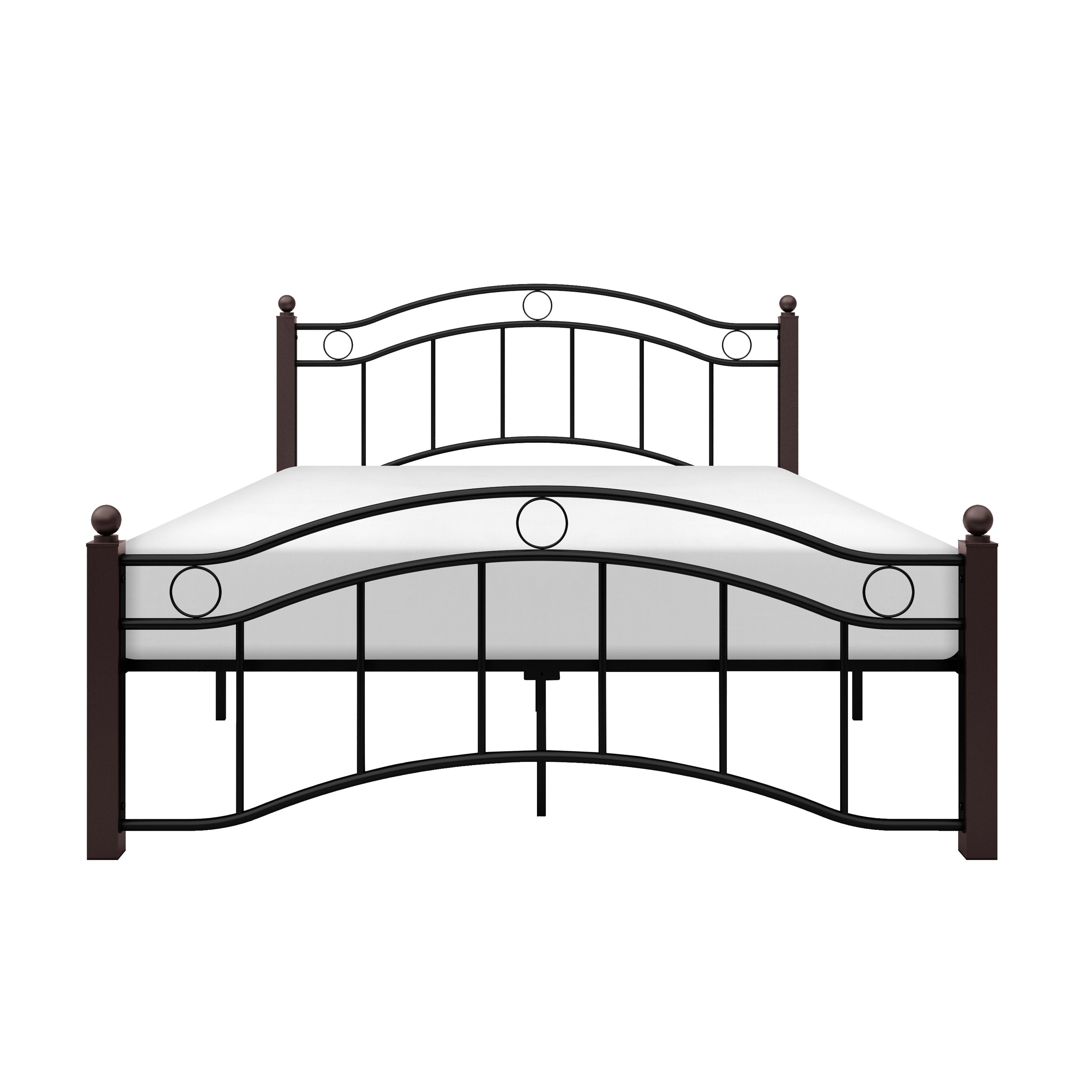 Averny Black/Brown Full Metal Platfom Bed - 2020FBK-1 - Bien Home Furniture & Electronics