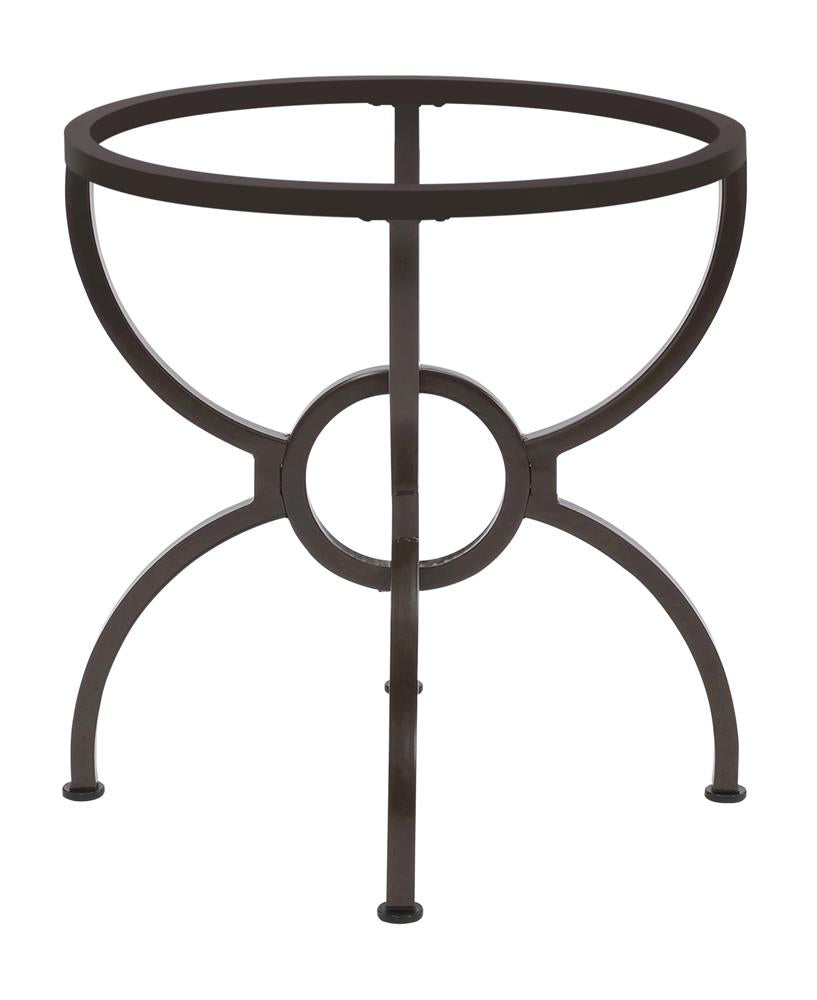 Aviano Gunmetal Dining Table Base - 108291 - Bien Home Furniture & Electronics