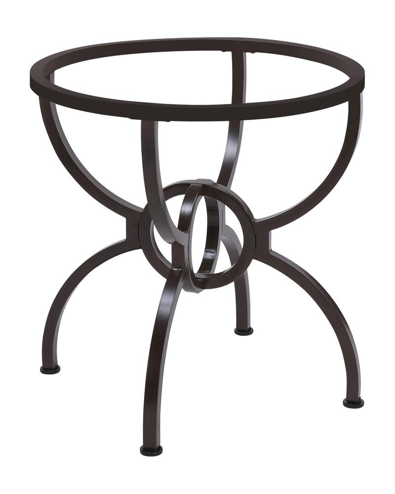 Aviano Gunmetal Dining Table Base - 108291 - Bien Home Furniture & Electronics