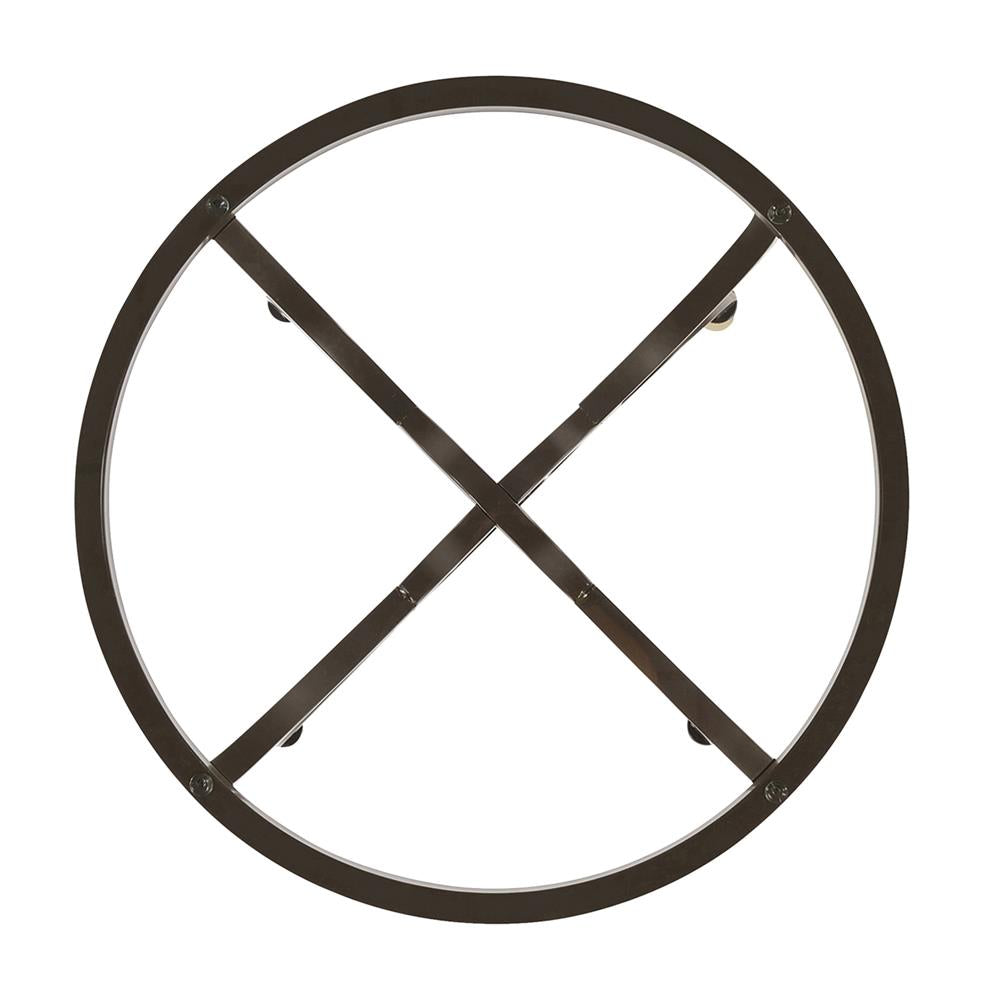 Aviano Gunmetal Dining Table Base - 108291 - Bien Home Furniture & Electronics