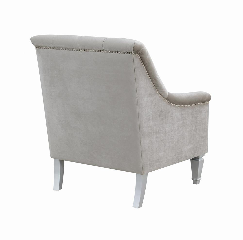 Avonlea Gray Sloped Arm Tufted Chair - 508463 - Bien Home Furniture & Electronics