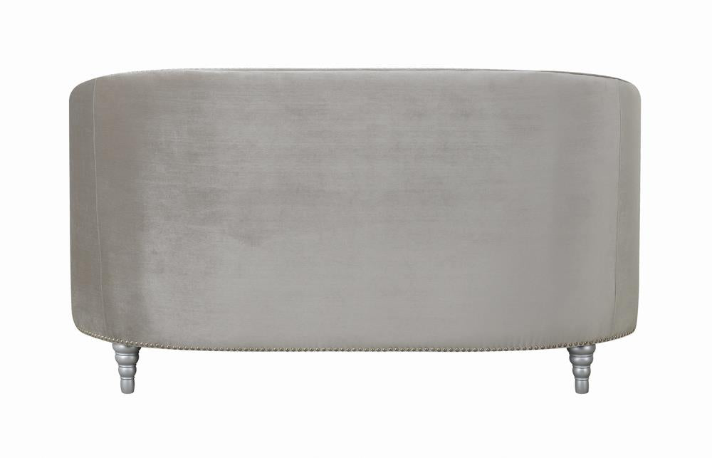 Avonlea Sloped Arm Tufted Loveseat Gray - 508462 - Bien Home Furniture & Electronics