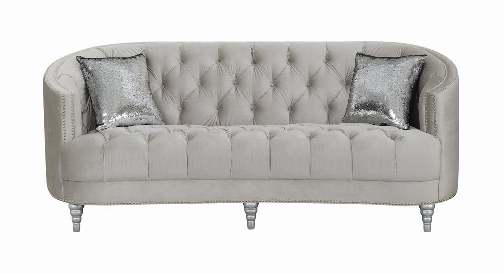 Avonlea Sloped Arm Tufted Sofa Gray - 508461 - Bien Home Furniture & Electronics