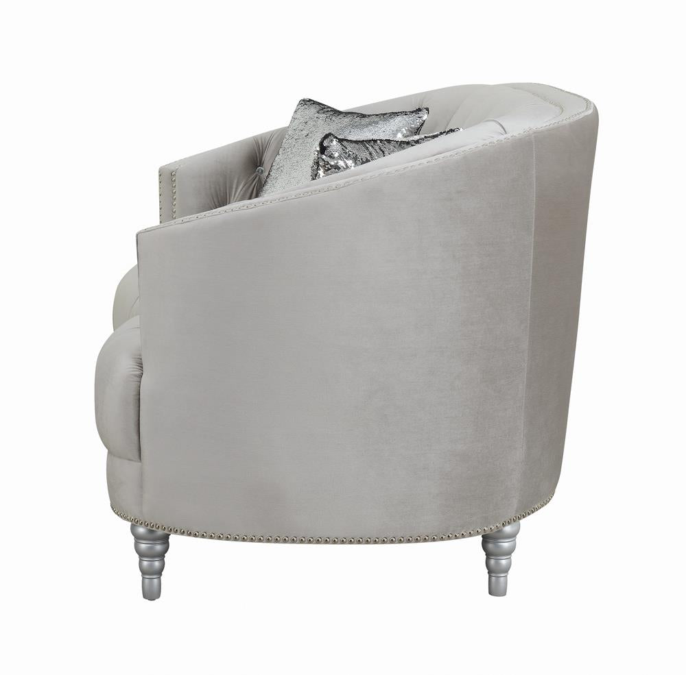 Avonlea Sloped Arm Tufted Sofa Gray - 508461 - Bien Home Furniture & Electronics