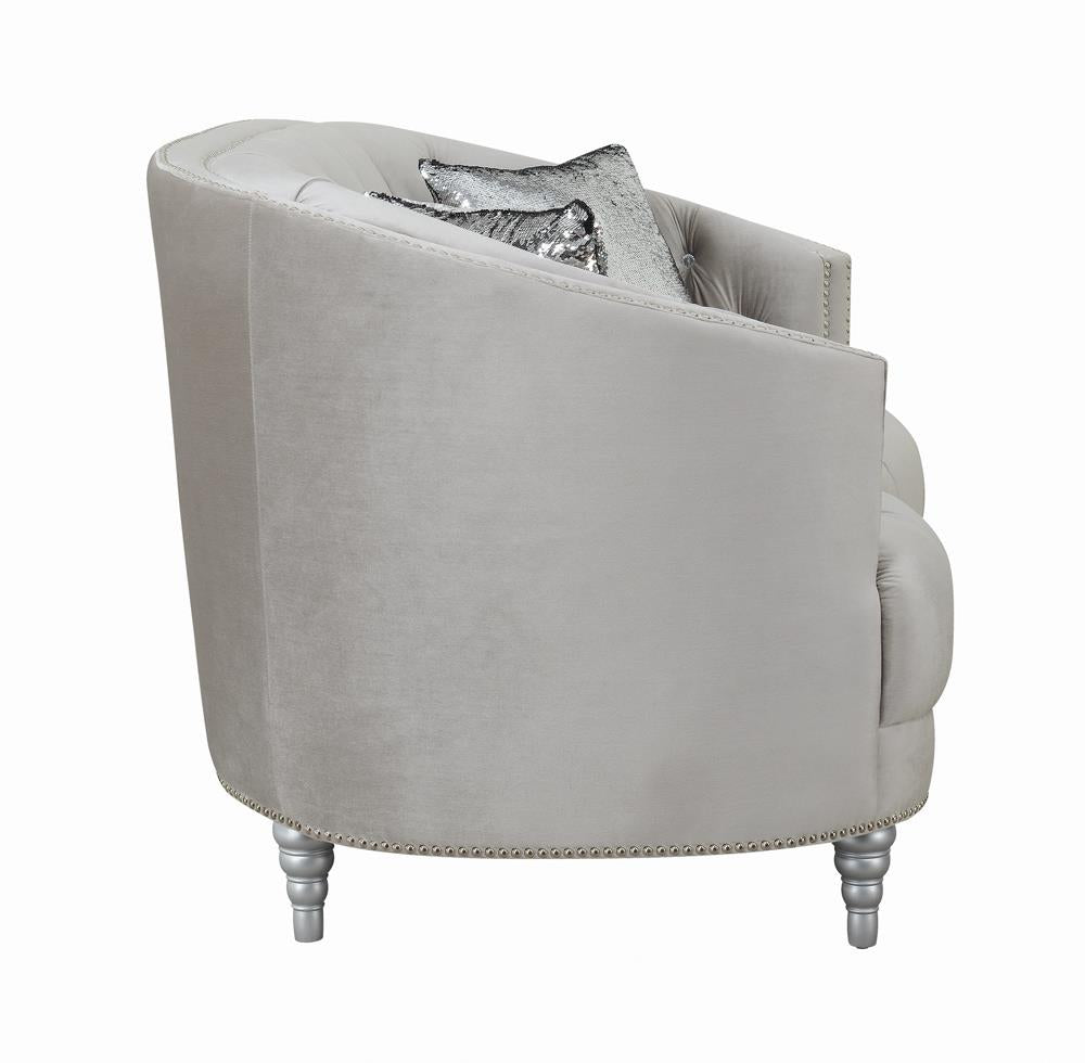 Avonlea Sloped Arm Tufted Sofa Gray - 508461 - Bien Home Furniture & Electronics