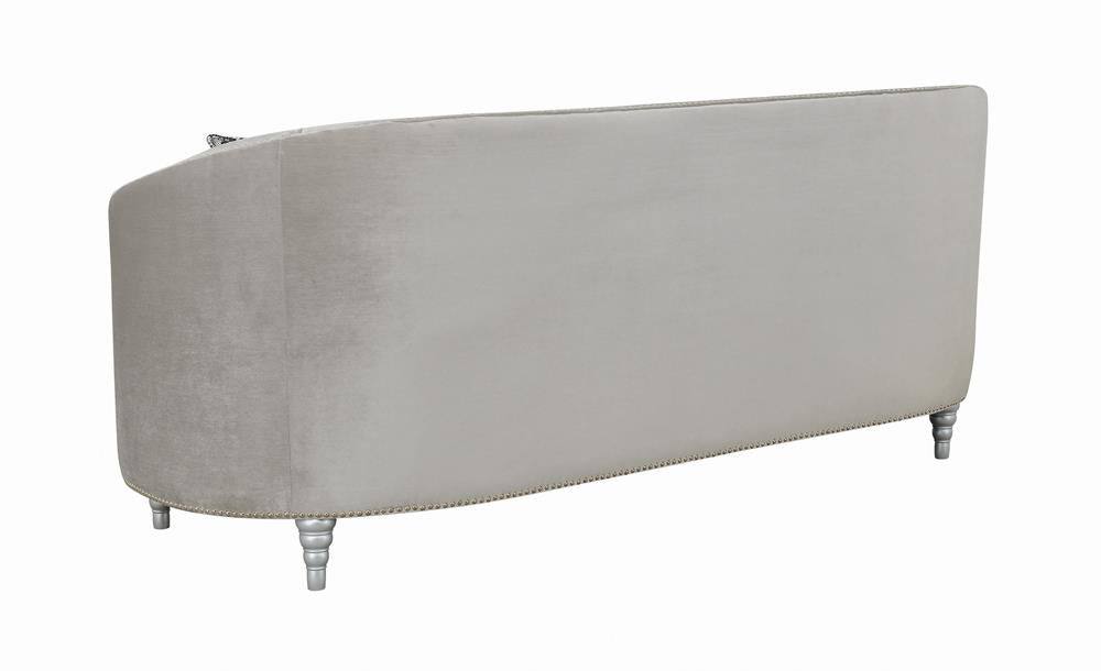 Avonlea Sloped Arm Tufted Sofa Gray - 508461 - Bien Home Furniture & Electronics