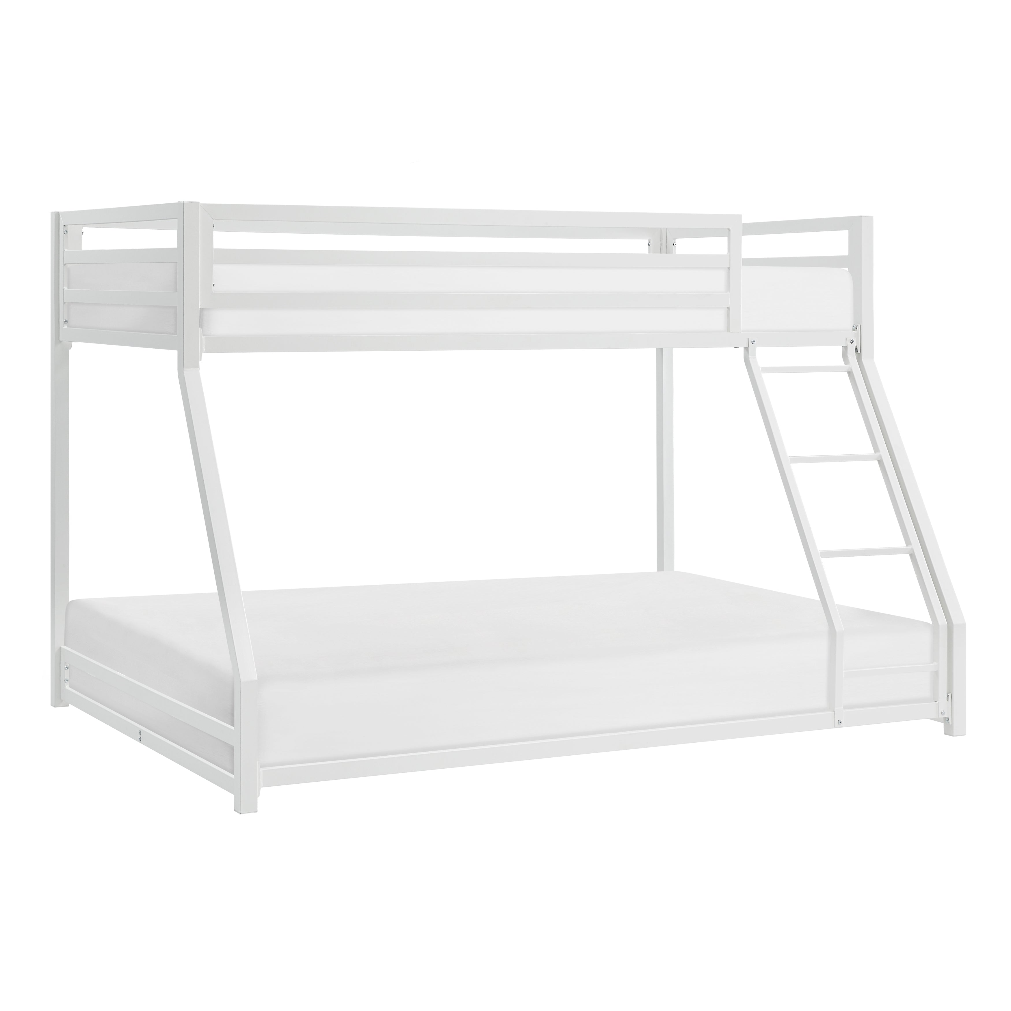 B2010WHTF-1 Twin/Full Bunk Bed - B2010WHTF-1 - Bien Home Furniture &amp; Electronics