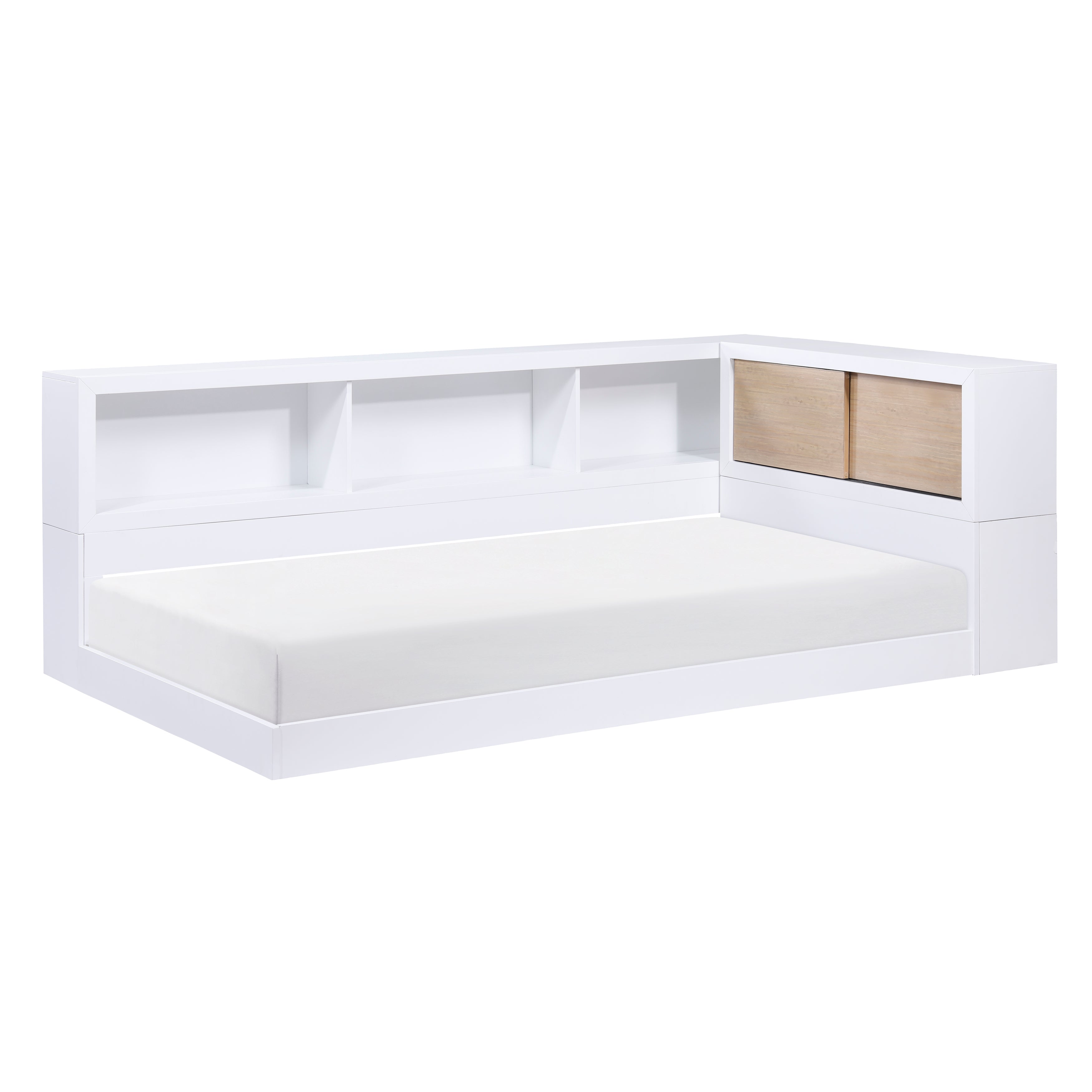 B2012BCT-1BC* (4) Twin Bookcase Corner Bed - B2012BCT-1BC* - Bien Home Furniture & Electronics