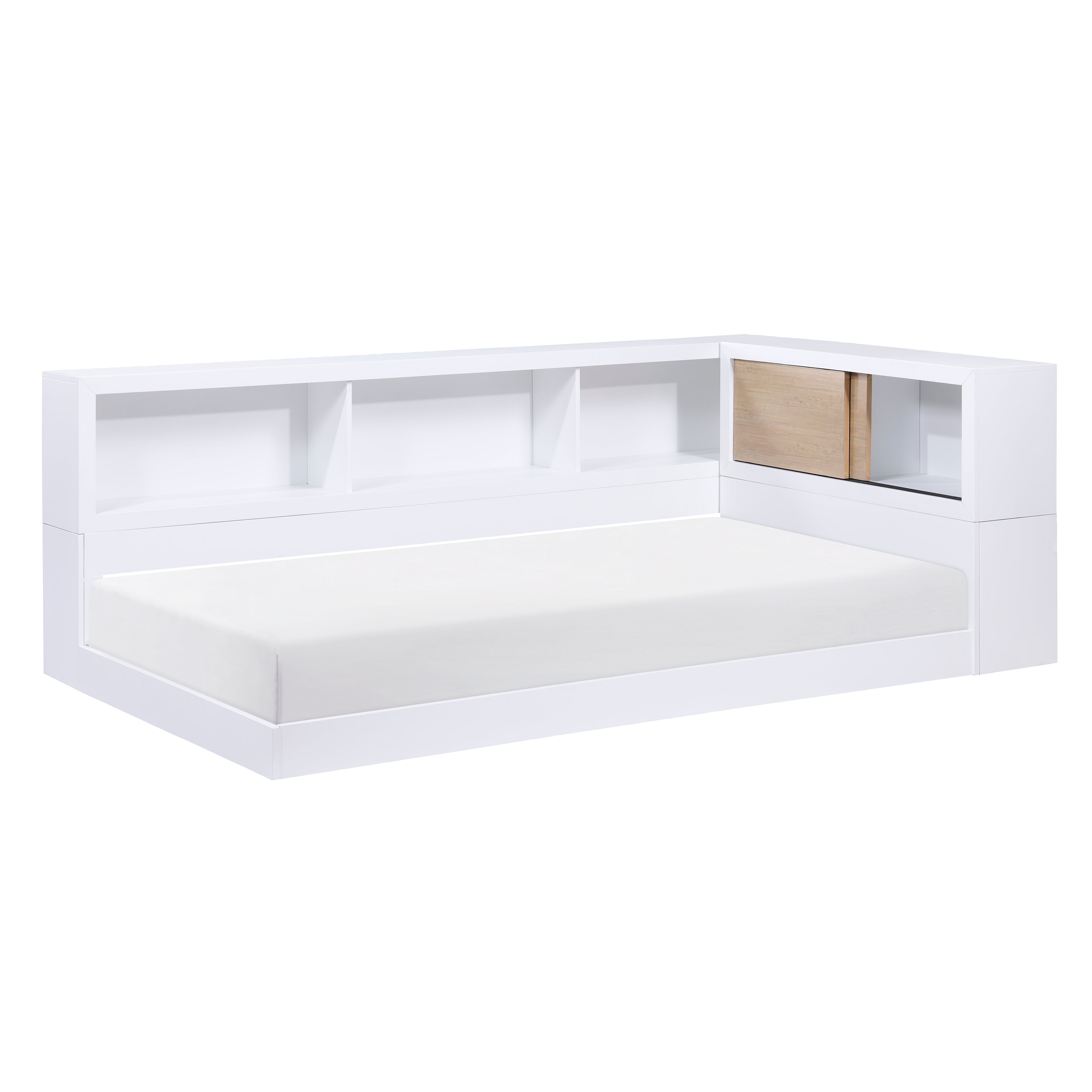 B2012BCT-1BC* (4) Twin Bookcase Corner Bed - B2012BCT-1BC* - Bien Home Furniture & Electronics