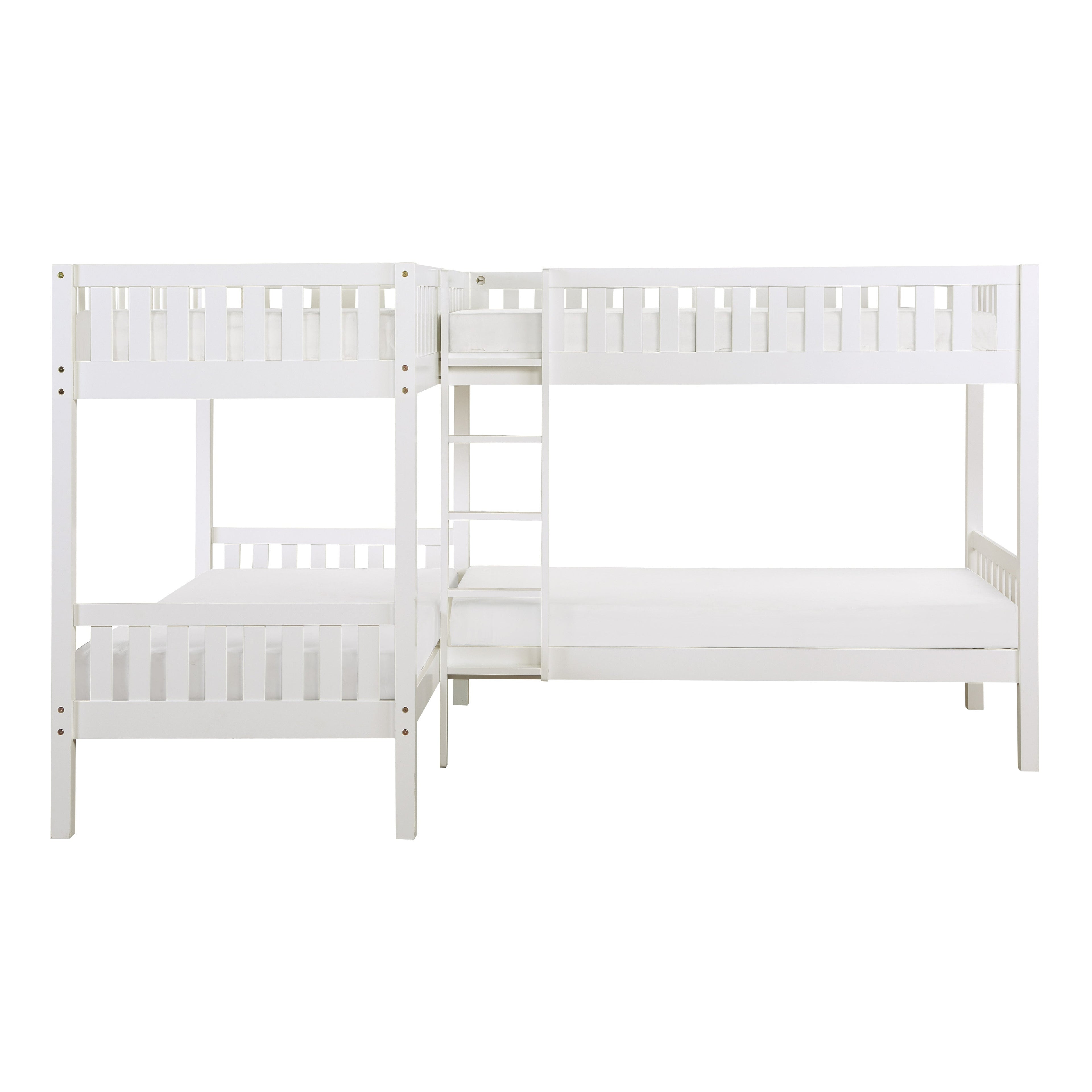 B2053CNW-1* (3) Corner Bunk Bed - B2053CNW-1* - Bien Home Furniture & Electronics