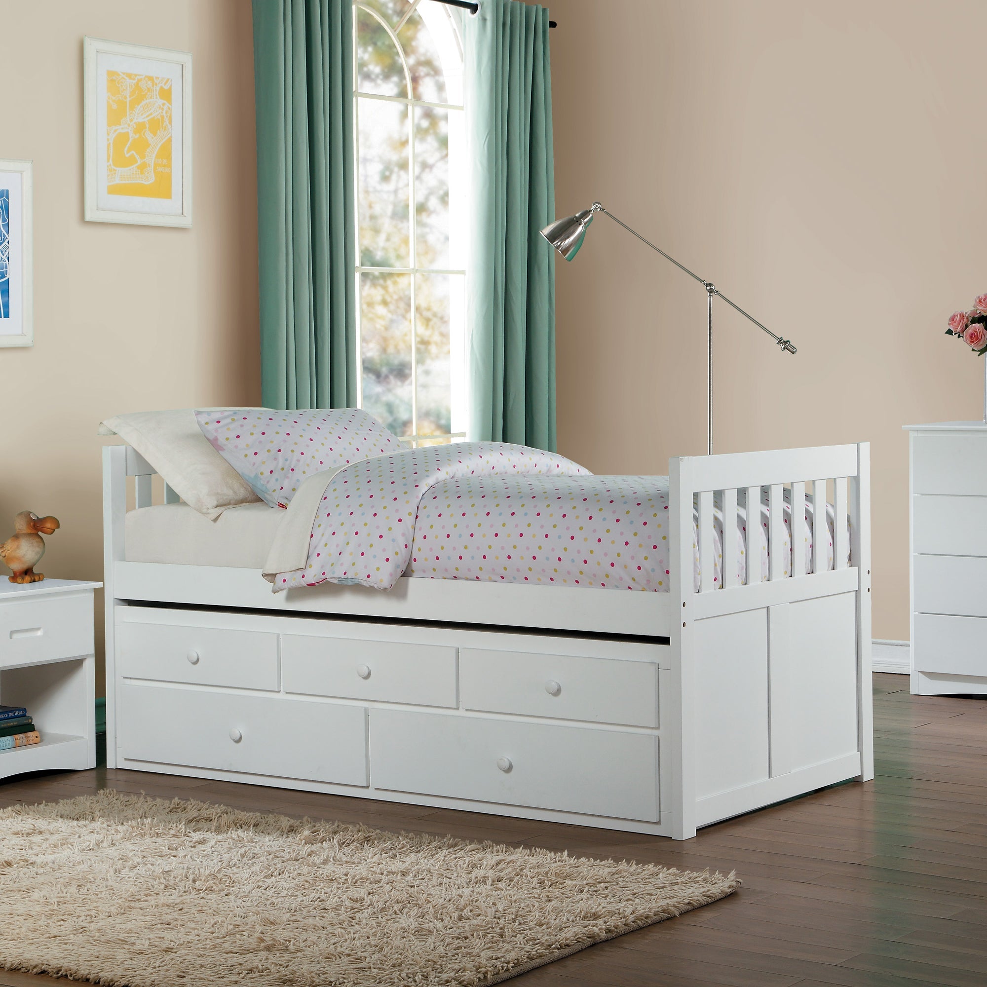 B2053PRW-1* (2) Twin/Twin Trundle Bed - B2053PRW-1* - Bien Home Furniture & Electronics