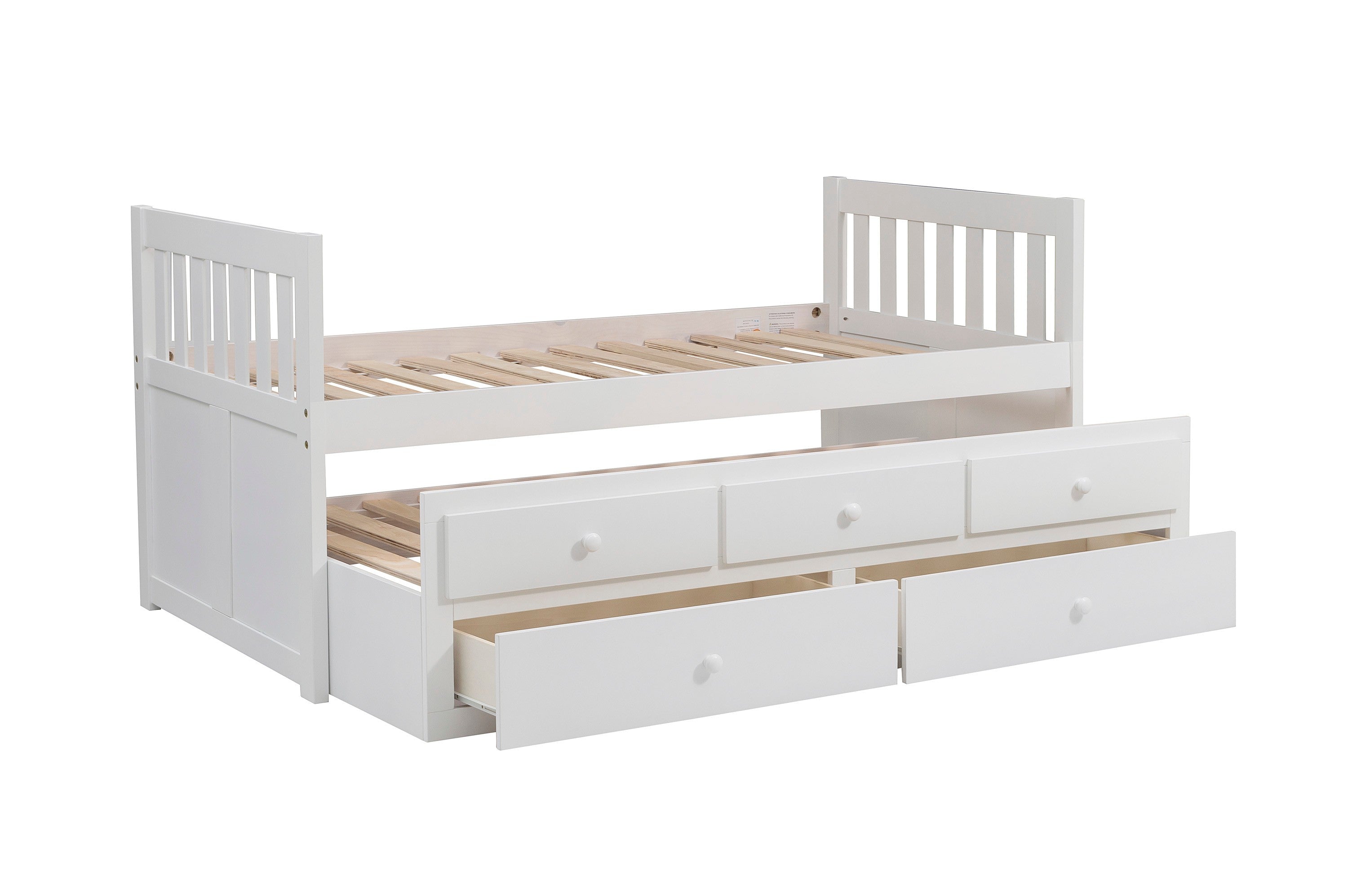 B2053PRW-1* (2) Twin/Twin Trundle Bed - B2053PRW-1* - Bien Home Furniture & Electronics