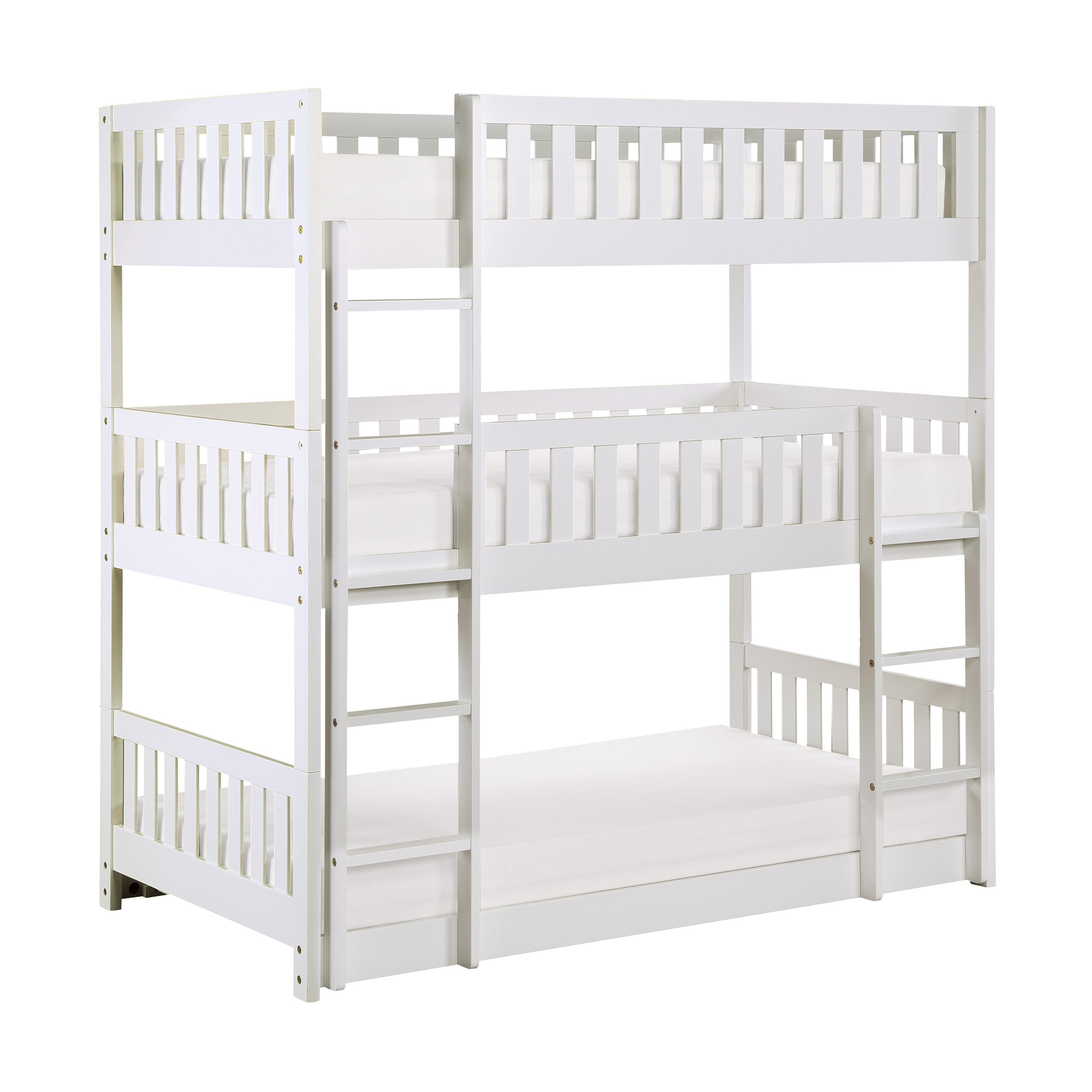 B2053TTTW-1* (3) Triple Bunk Bed - B2053TTTW-1* - Bien Home Furniture & Electronics