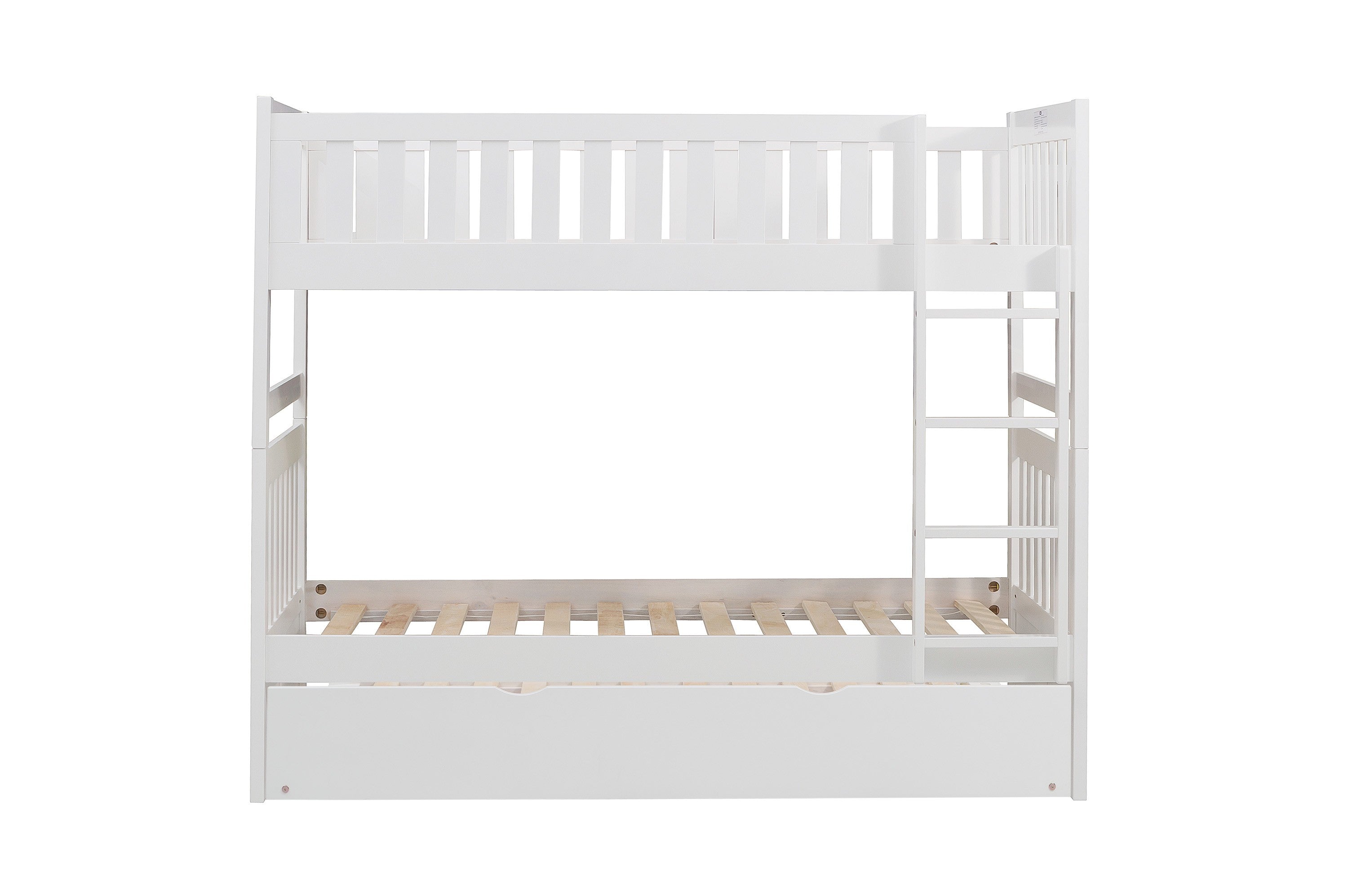 B2053W-1*R (4) Twin/Twin Bunk Bed with Twin Trundle - B2053W-1*R - Bien Home Furniture & Electronics