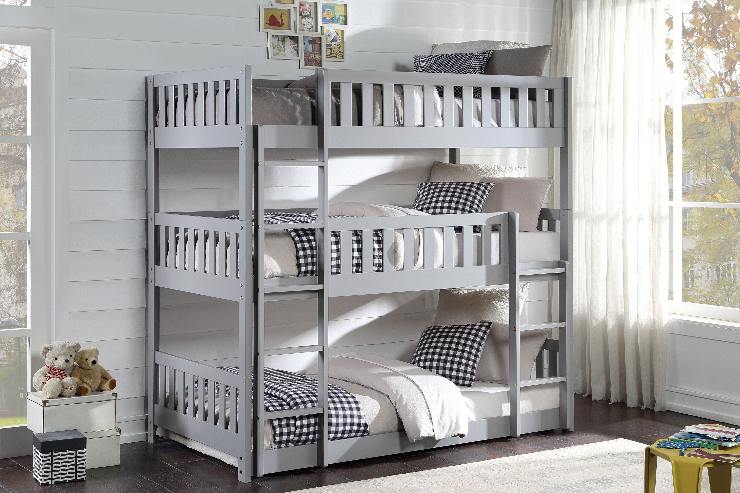 B2063TTT-1* (3) Triple Bunk Bed - B2063TTT-1* - Bien Home Furniture & Electronics